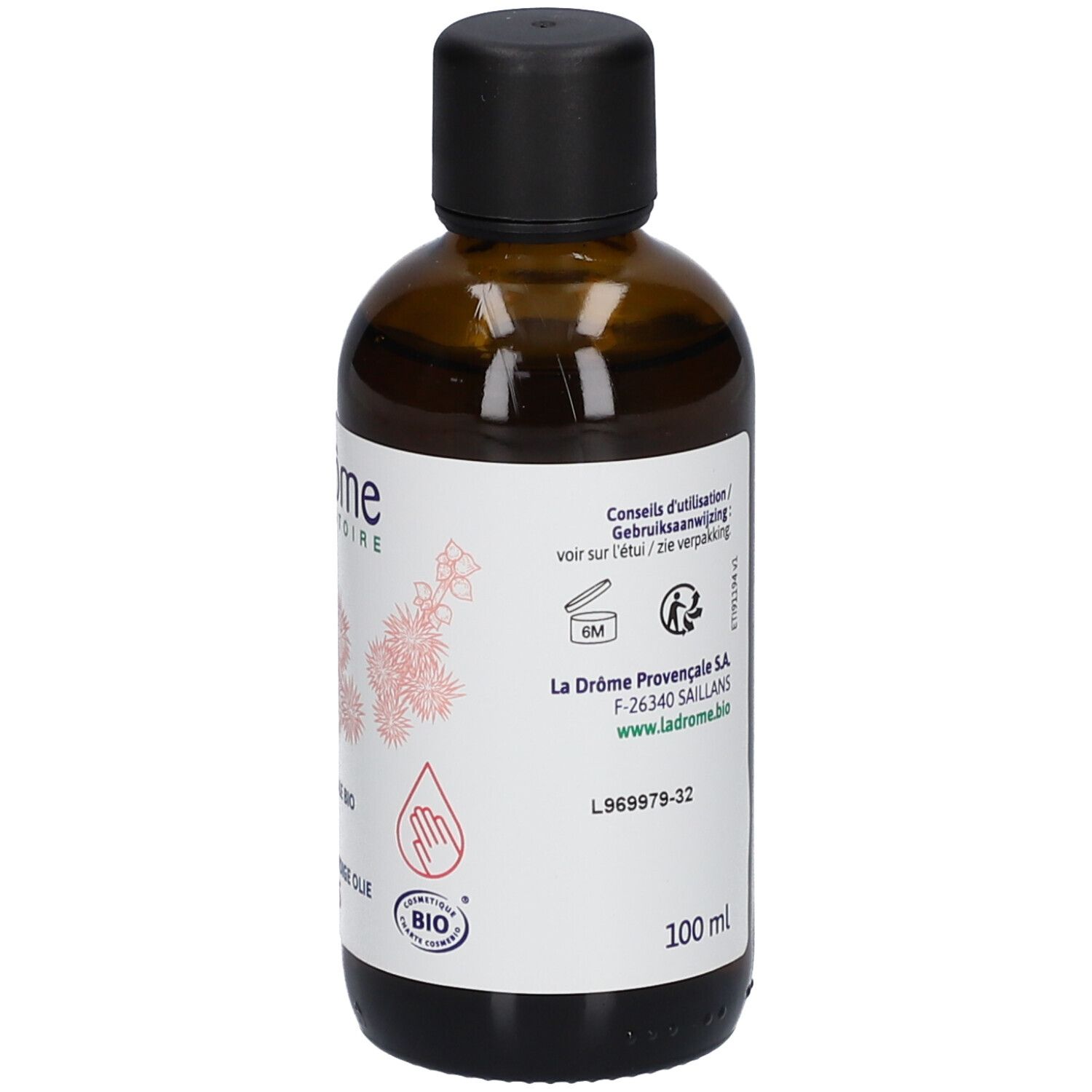 Ladrôme Huile végétale de ricin Bio