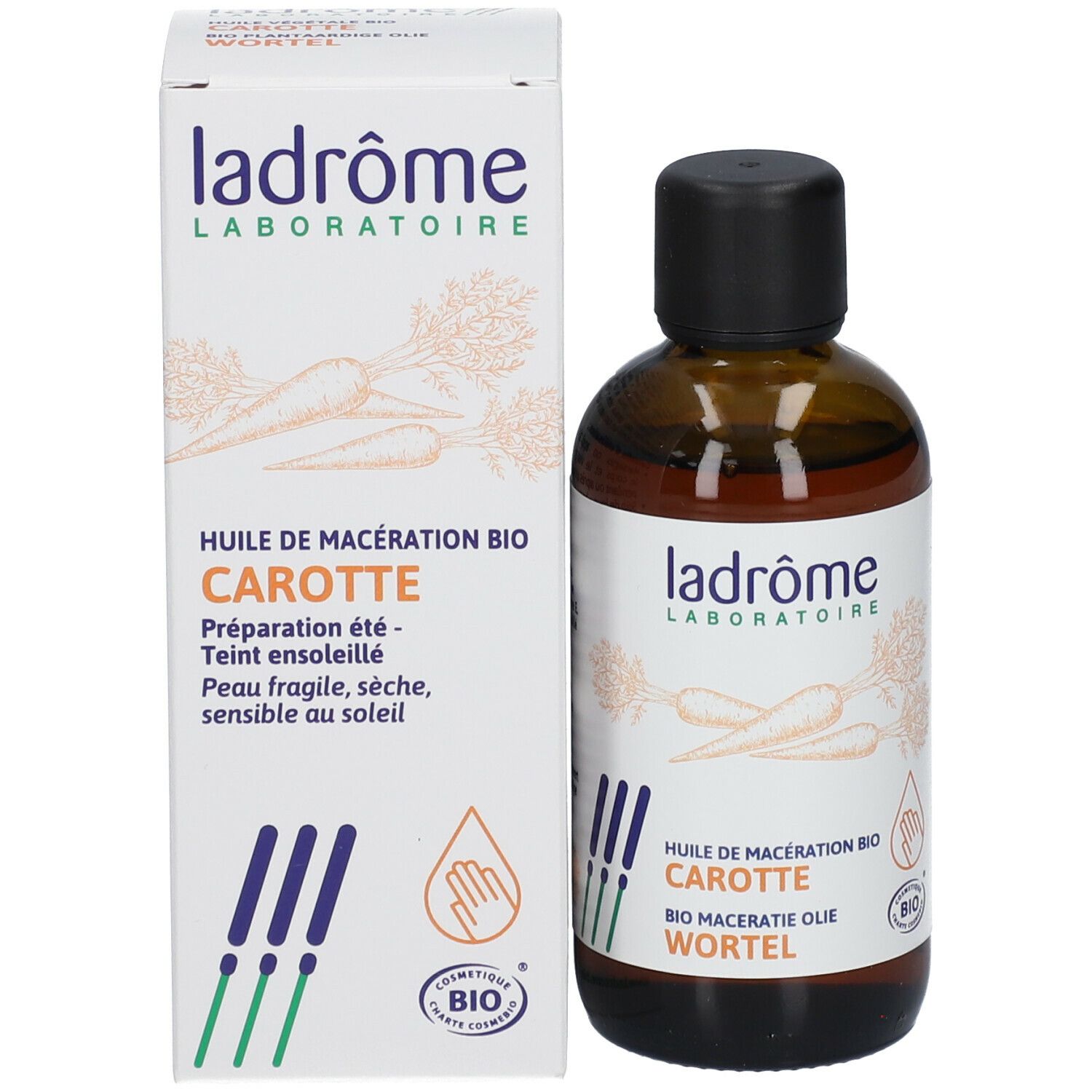  Ladrôme Huile végétale de carotte bio