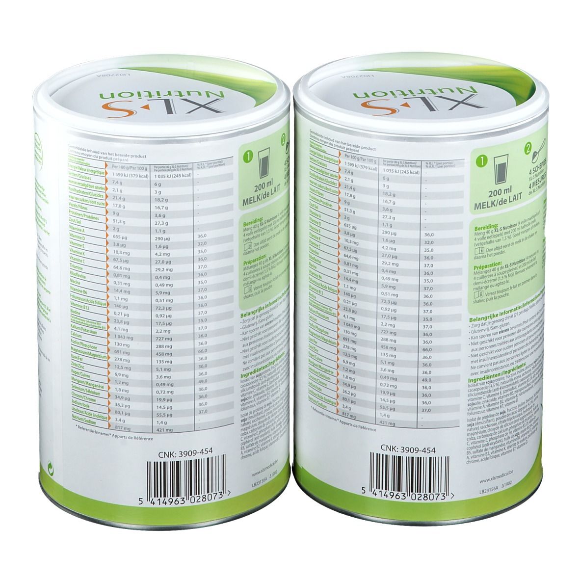 XL-S Nutrition Shake riche en protéines Chocolat