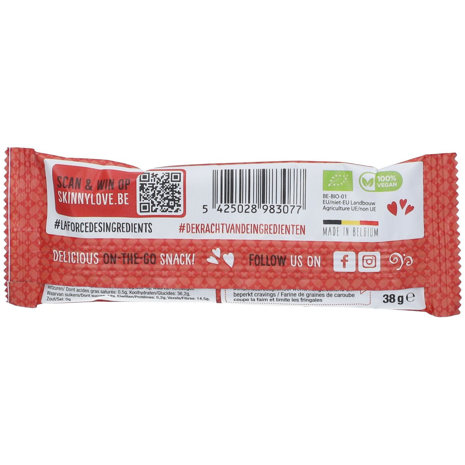 SkinnyLove Barre Coupe-faim Pomme – Cannelle