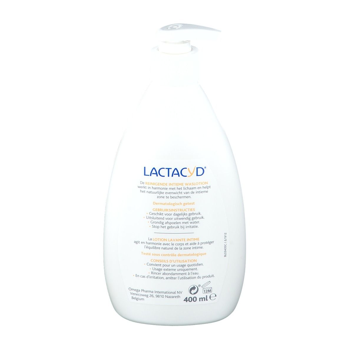 Lactacyd lotion lavante intime 400 ml à petit prix