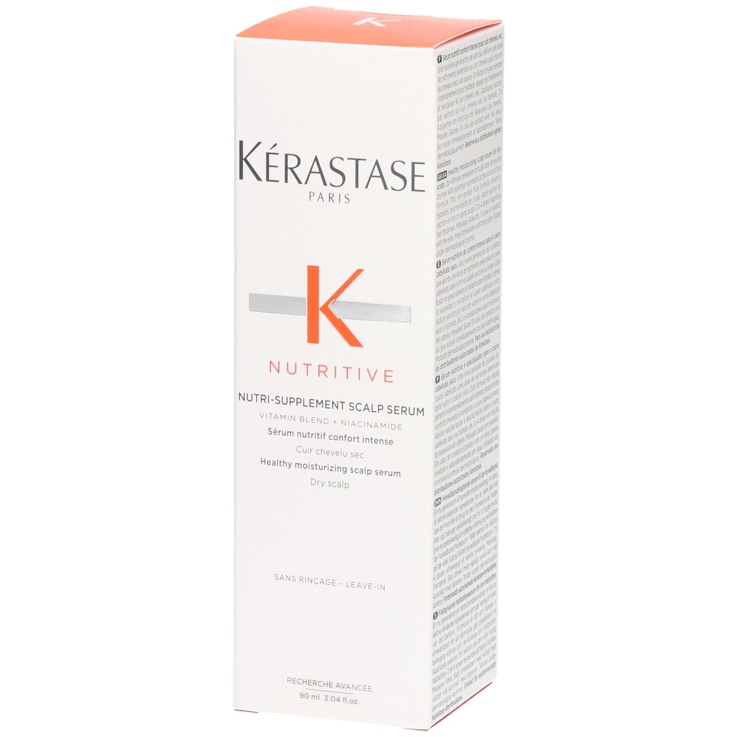 Kérastase Nutritive Nutri-Supplement Scalp Serum Boîte. Pour cuir chevelu sec.