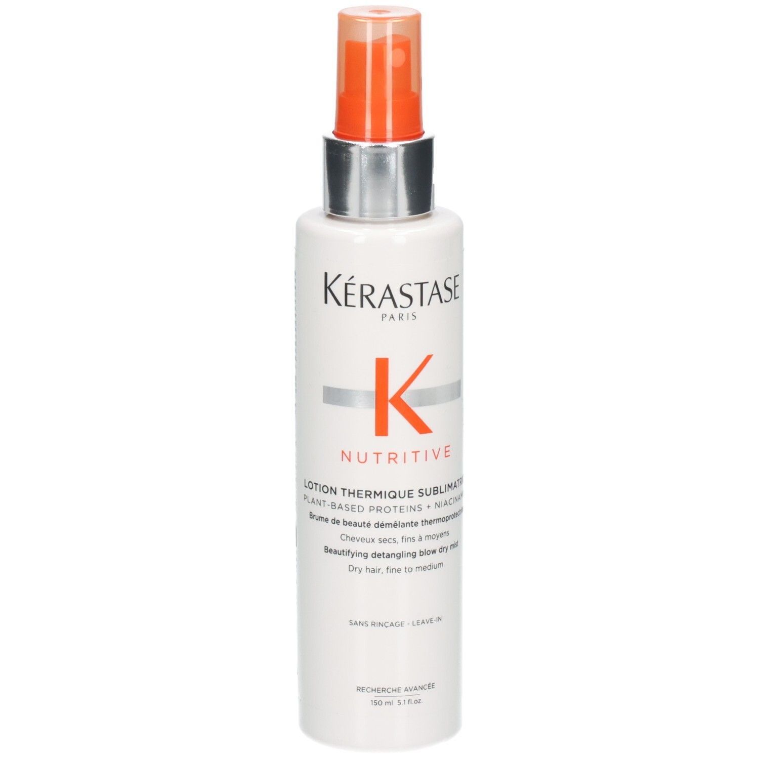 Kérastase Nutritive Lotion Thermique Sublimatrice, flacon 150ml avec pompe spray.
