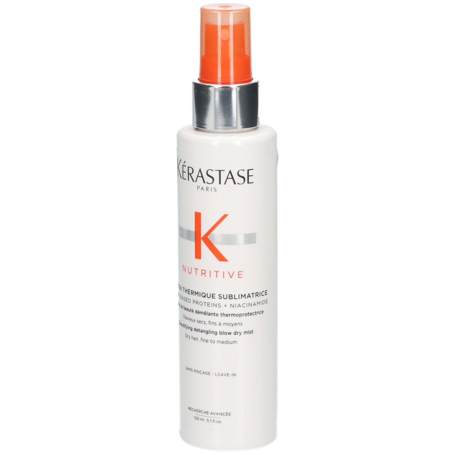 Kérastase Nutritive Lotion Thermique Sublimatrice, flacon 150ml avec pompe spray.