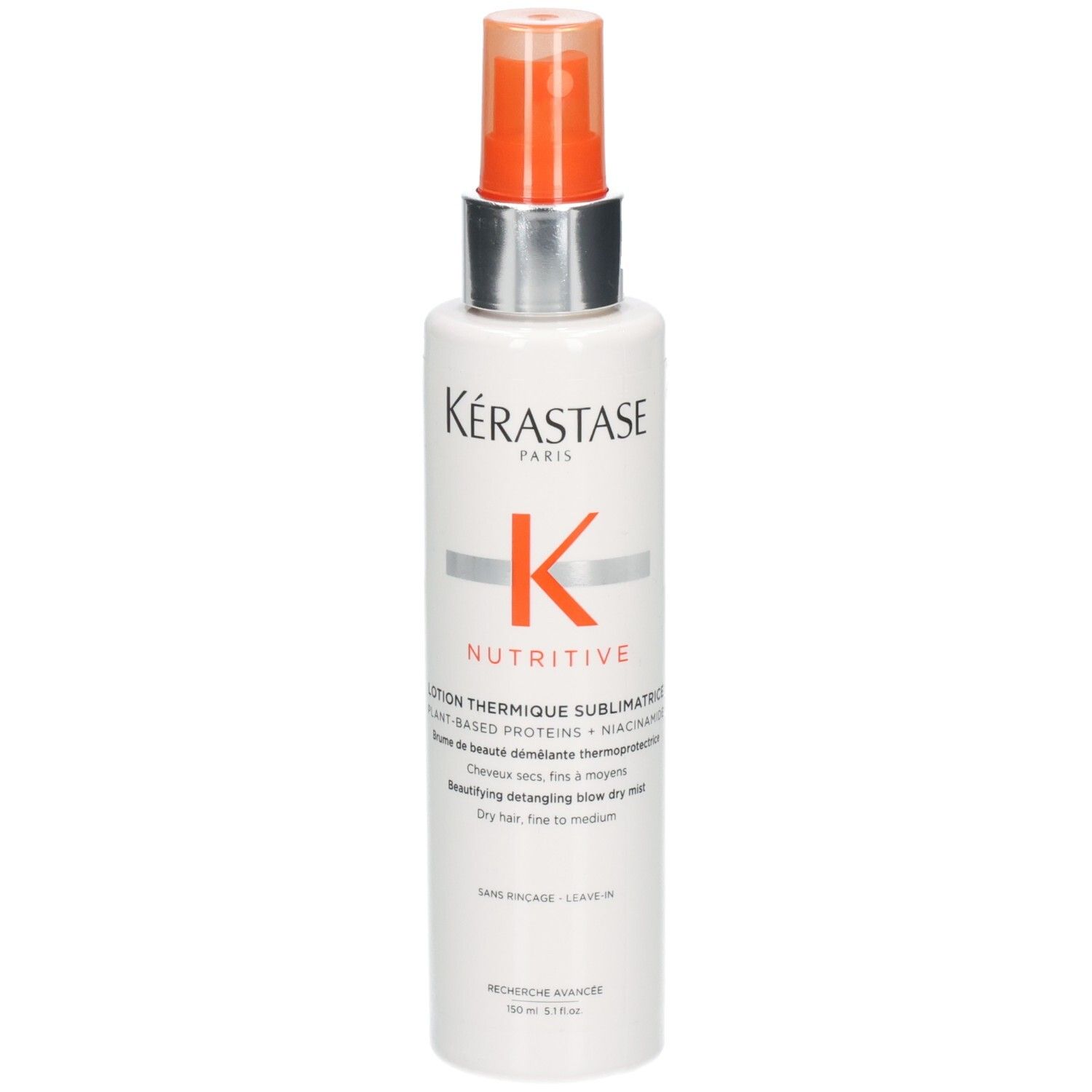 Kérastase Nutritive Lotion Thermique Sublimatrice, flacon 150ml avec pompe spray.