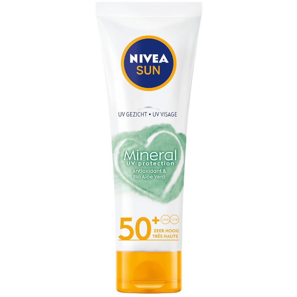 NIVEA SUN Mineral Protection UV Antioxidant & Bio Aloe Vera SPF50+
