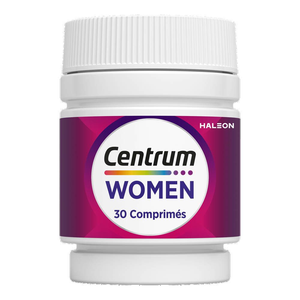 Flacon Centrum® Woman avec texte : 30 comprimés.