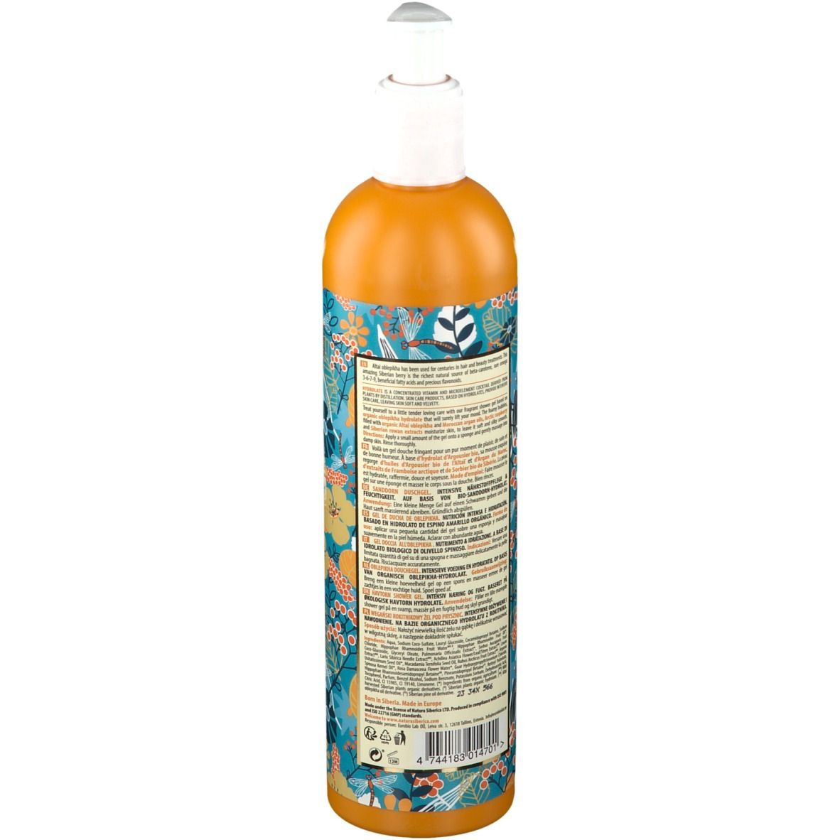 Natura Siberica Oblepikha Gel douche à l'Hydrolat d'Argousier Bio