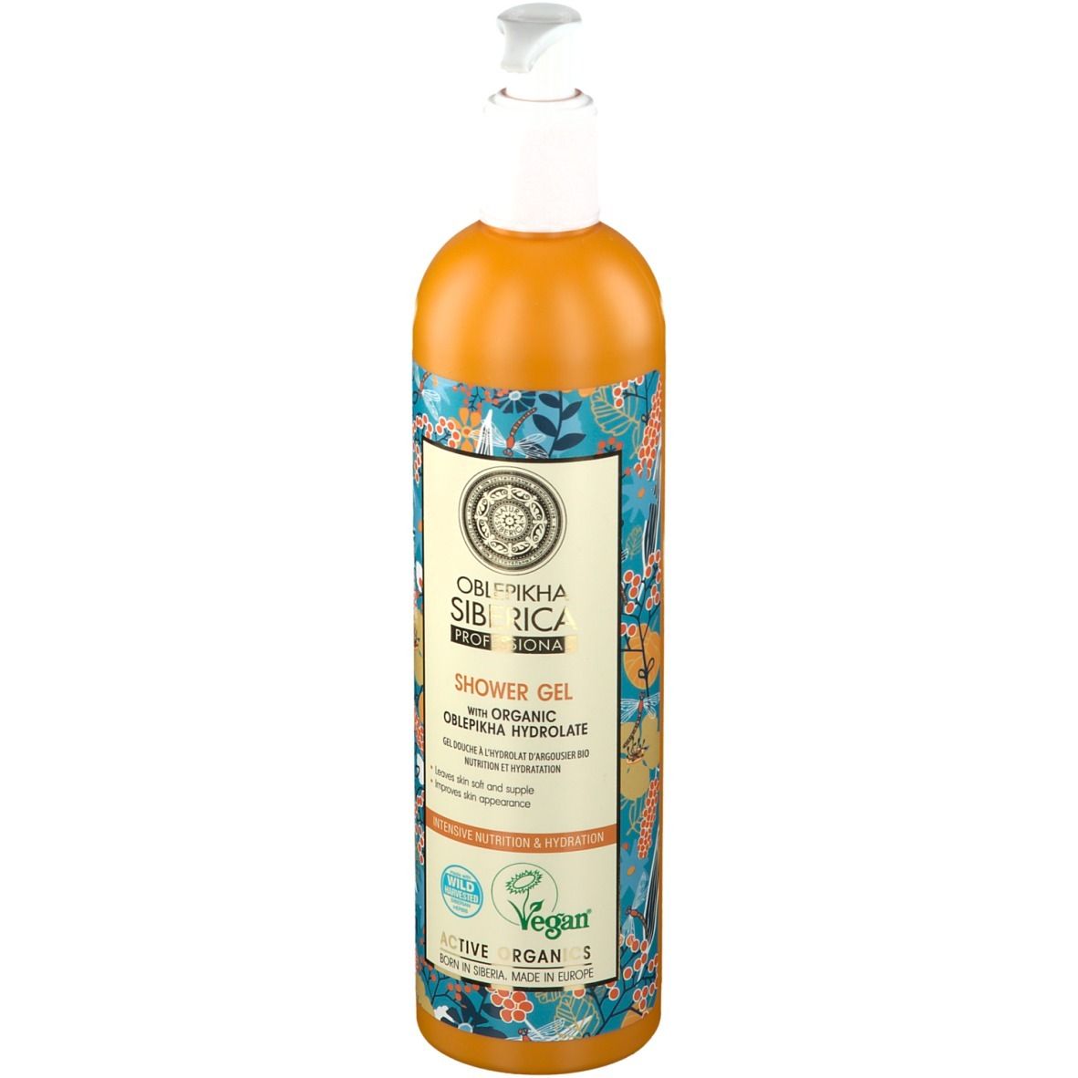 Natura Siberica Oblepikha Gel douche à l'Hydrolat d'Argousier Bio