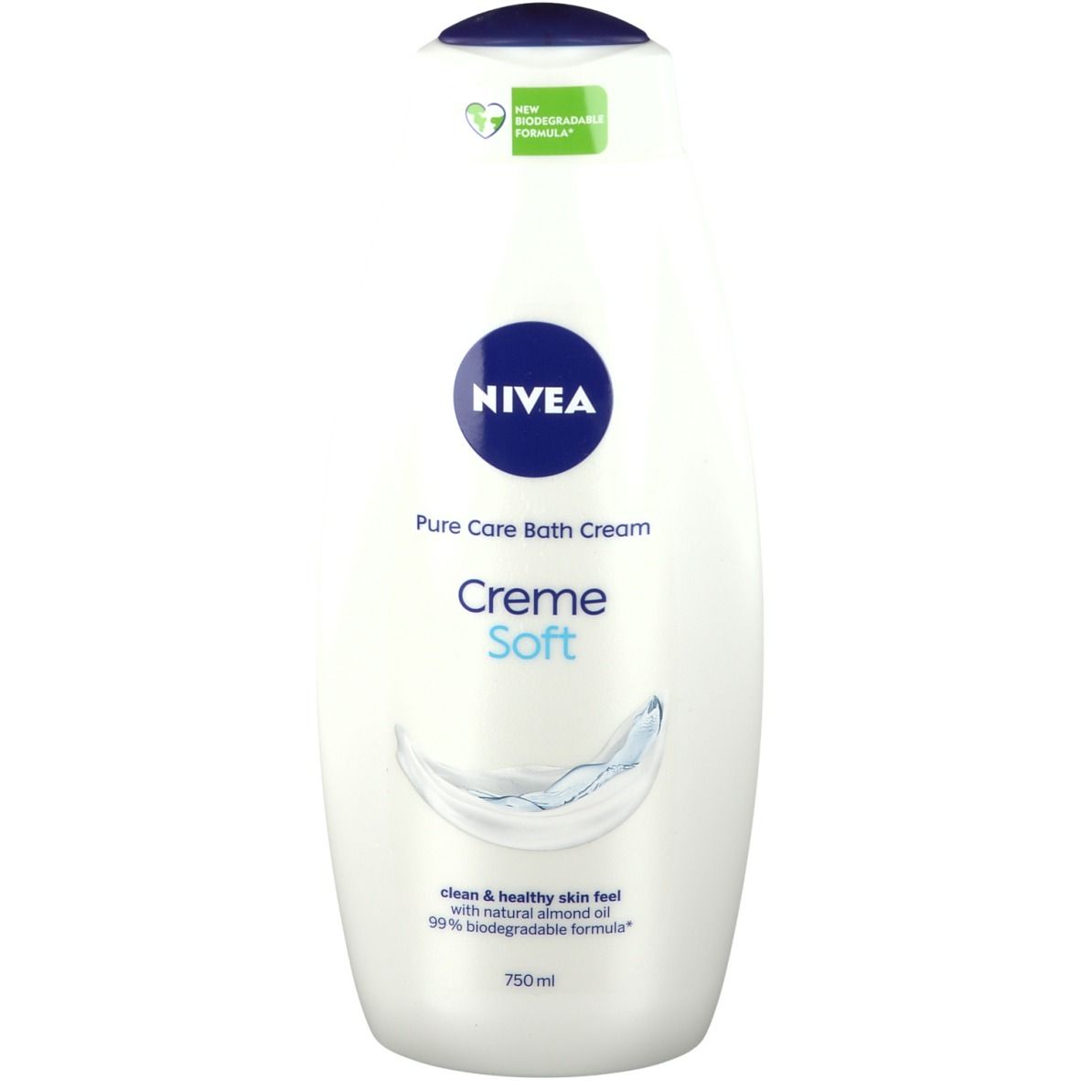 NIVEA Duschbad Creme Soft 750 Ml – Mit Mandelöl, Vitaminen C+E, PH-hautneutral, Ohne Mikroplastik
