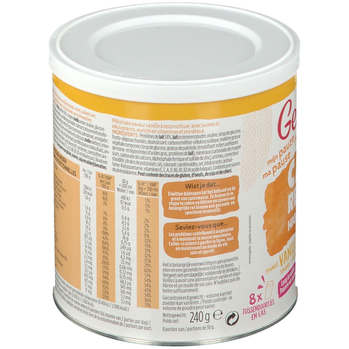 Gerlinéa Carb Reduced HighProtein Shaked Iced Coffee (café glacé)