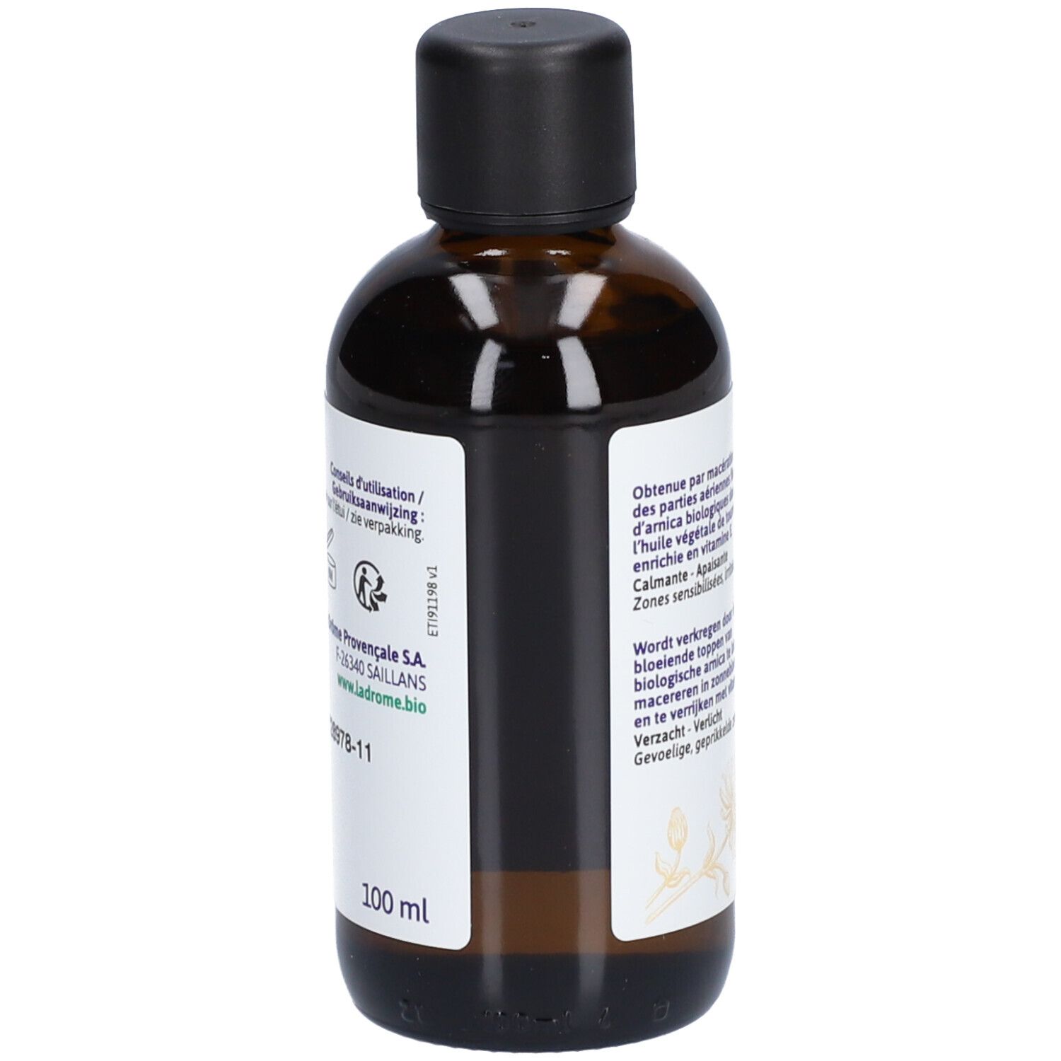 ladrôme Arnica - Huile de macération bio