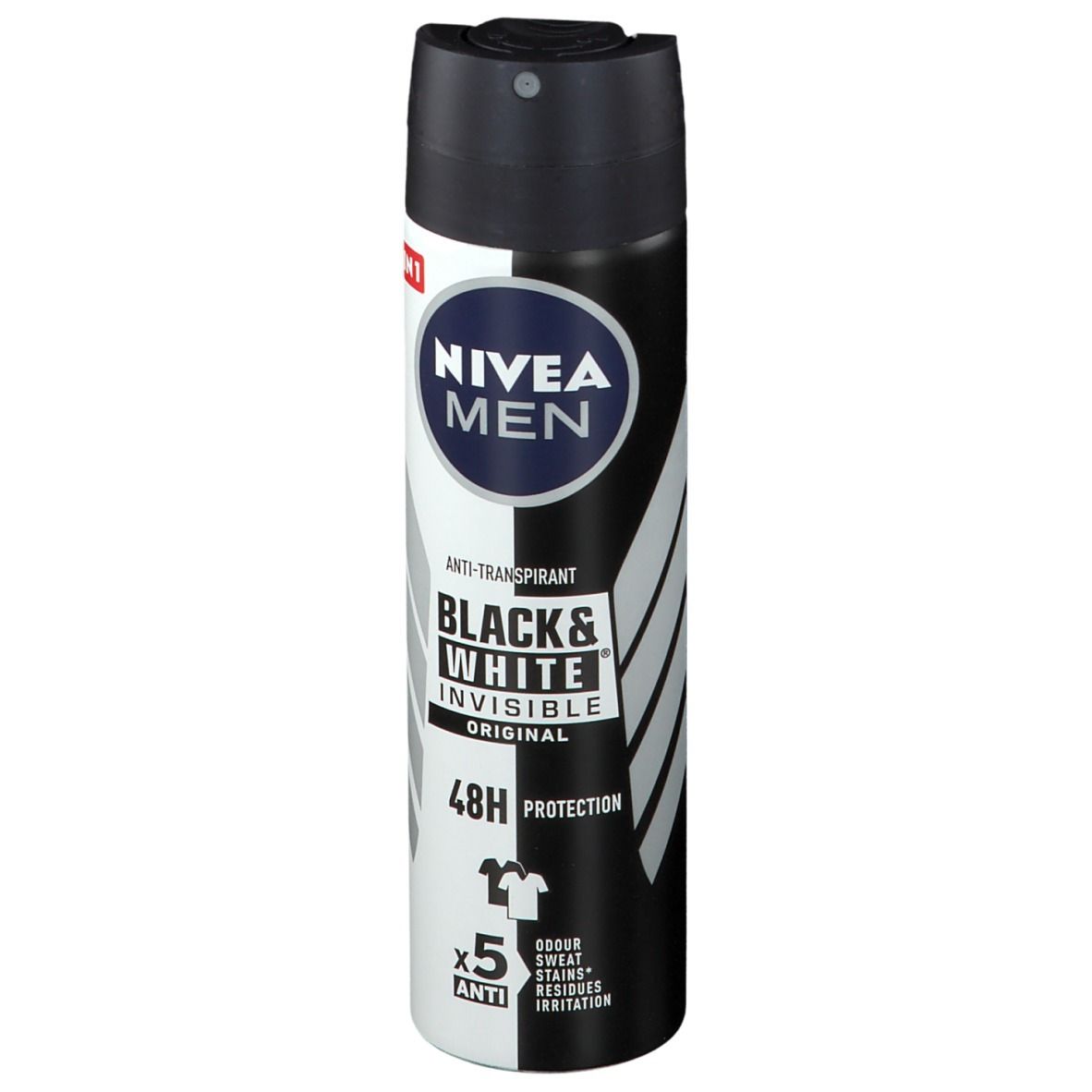 NIVEA MEN Black & White Invisible Original Déodorant Spray 48h