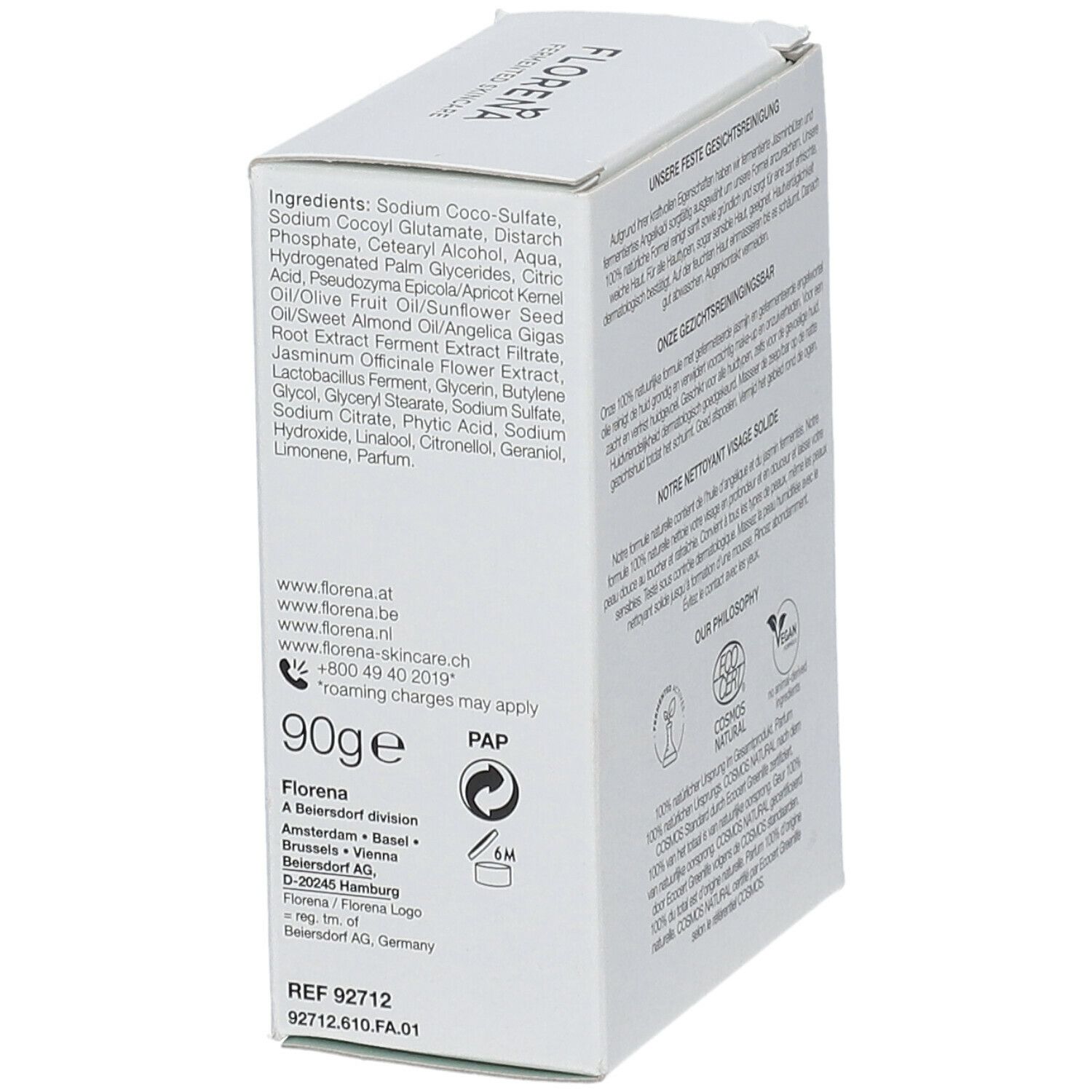 FLORENA PAIN DERMATOLOGIQUE VISAGE SANS SAVON