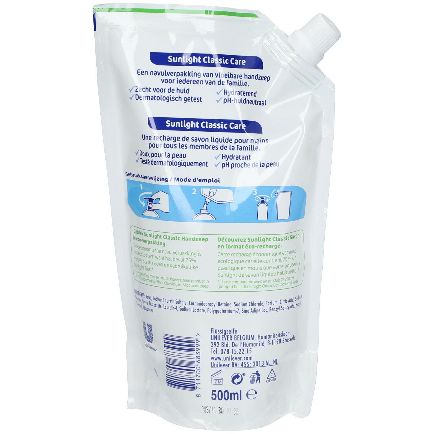 Sunlight Classic Care  Savon pour les mains Recharge