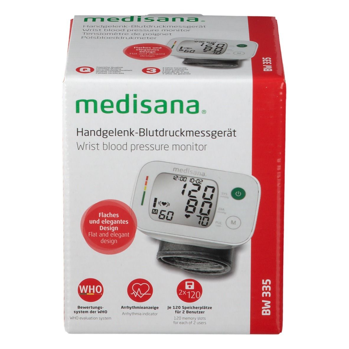 MEDISANA® Tensiomètre de poignet BW335