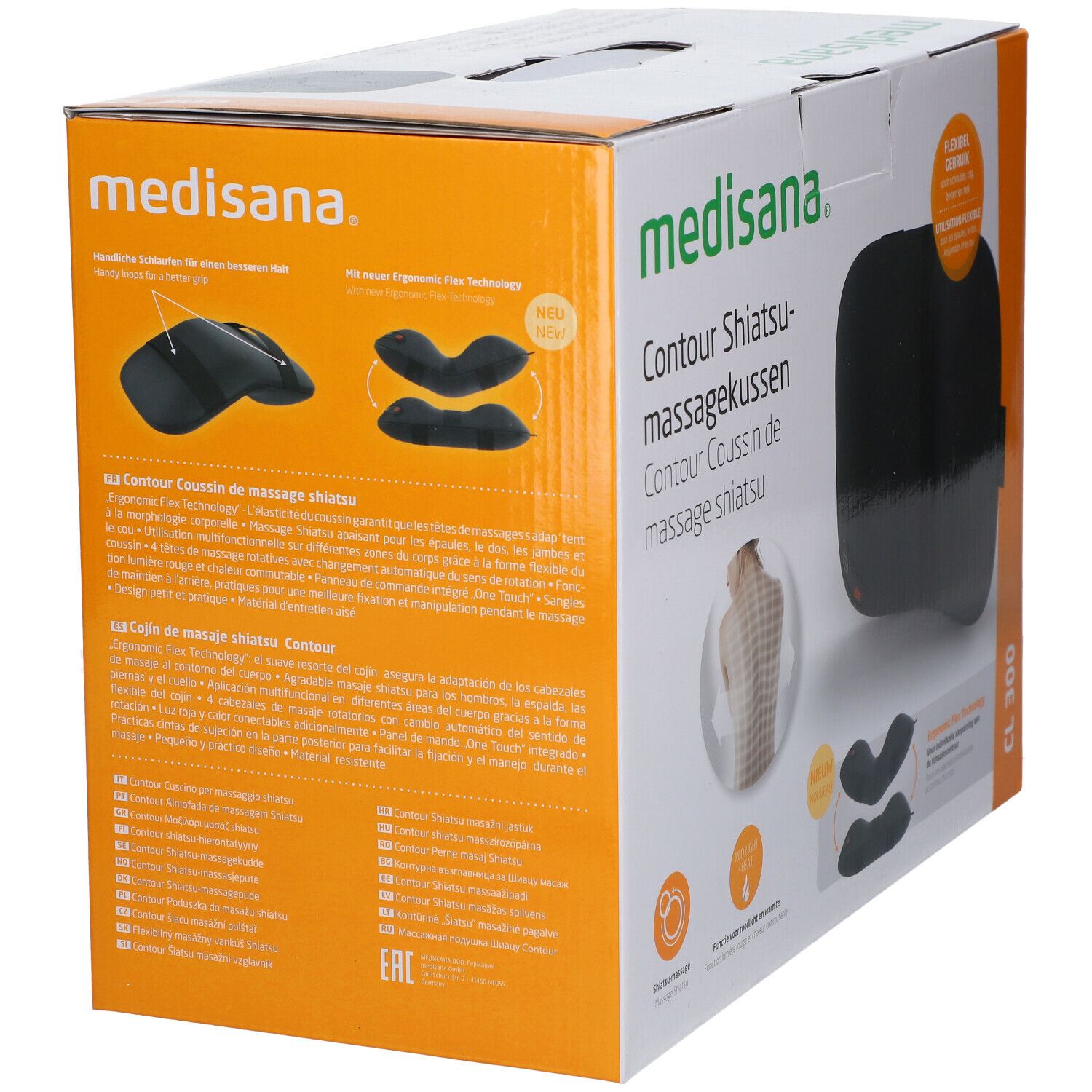 medisana® Contour Coussin de massage Shiatsu Flex 88700 CL300