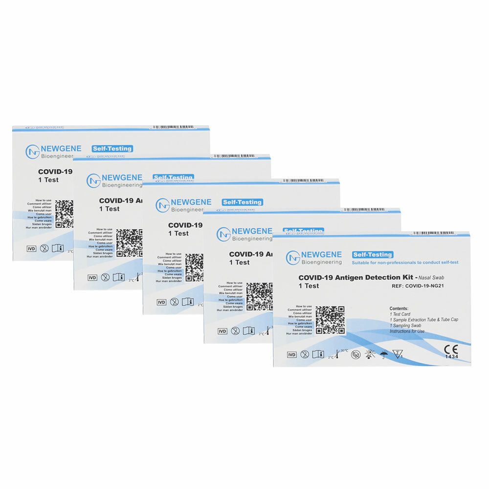 NEWGENE Kit Autotest antigénique COVID-19 5 pc(s) - Redcare Pharmacie