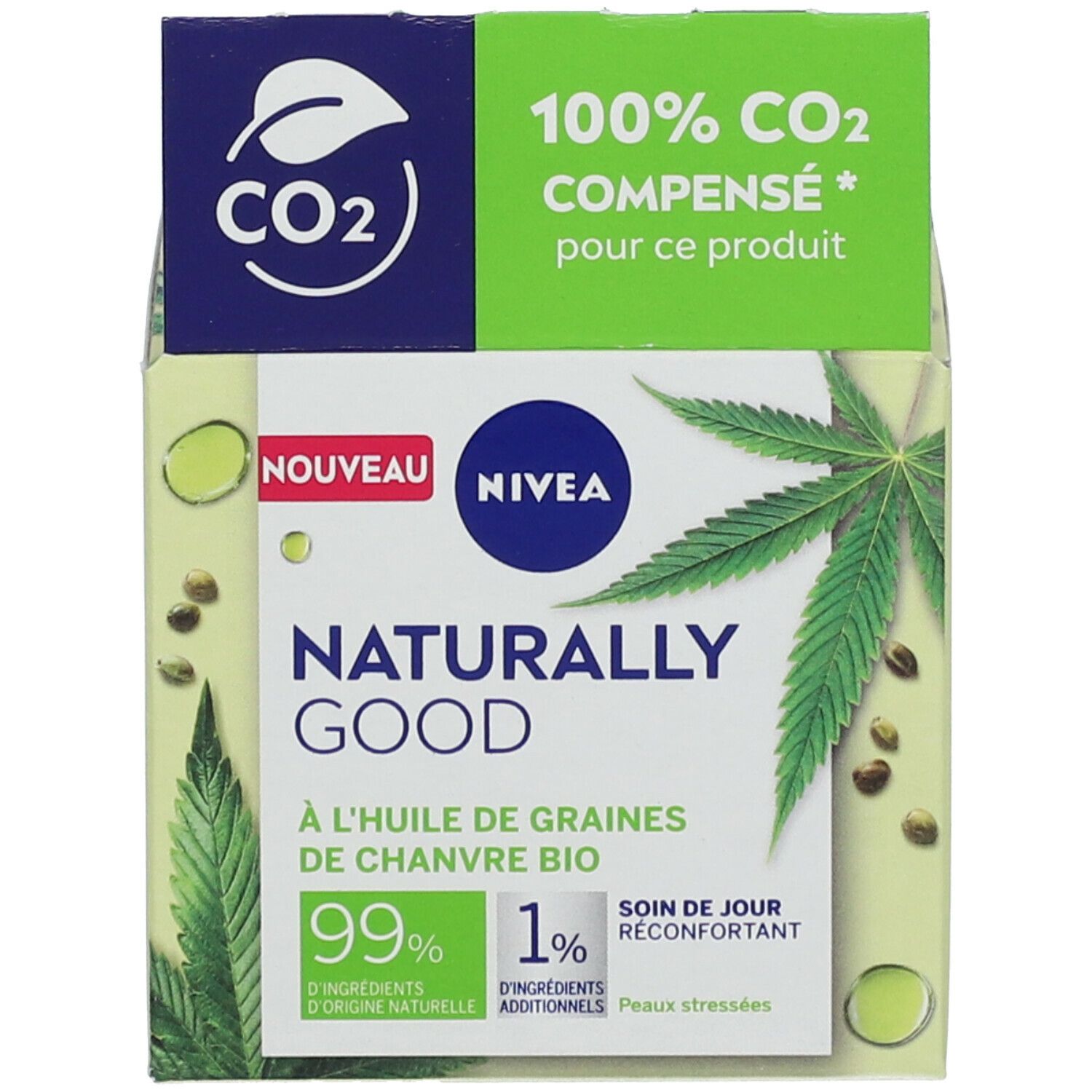 NIVEA SOIN DE JOUR À L'HUILE DE GRAINES DE CHANVRE BIO
