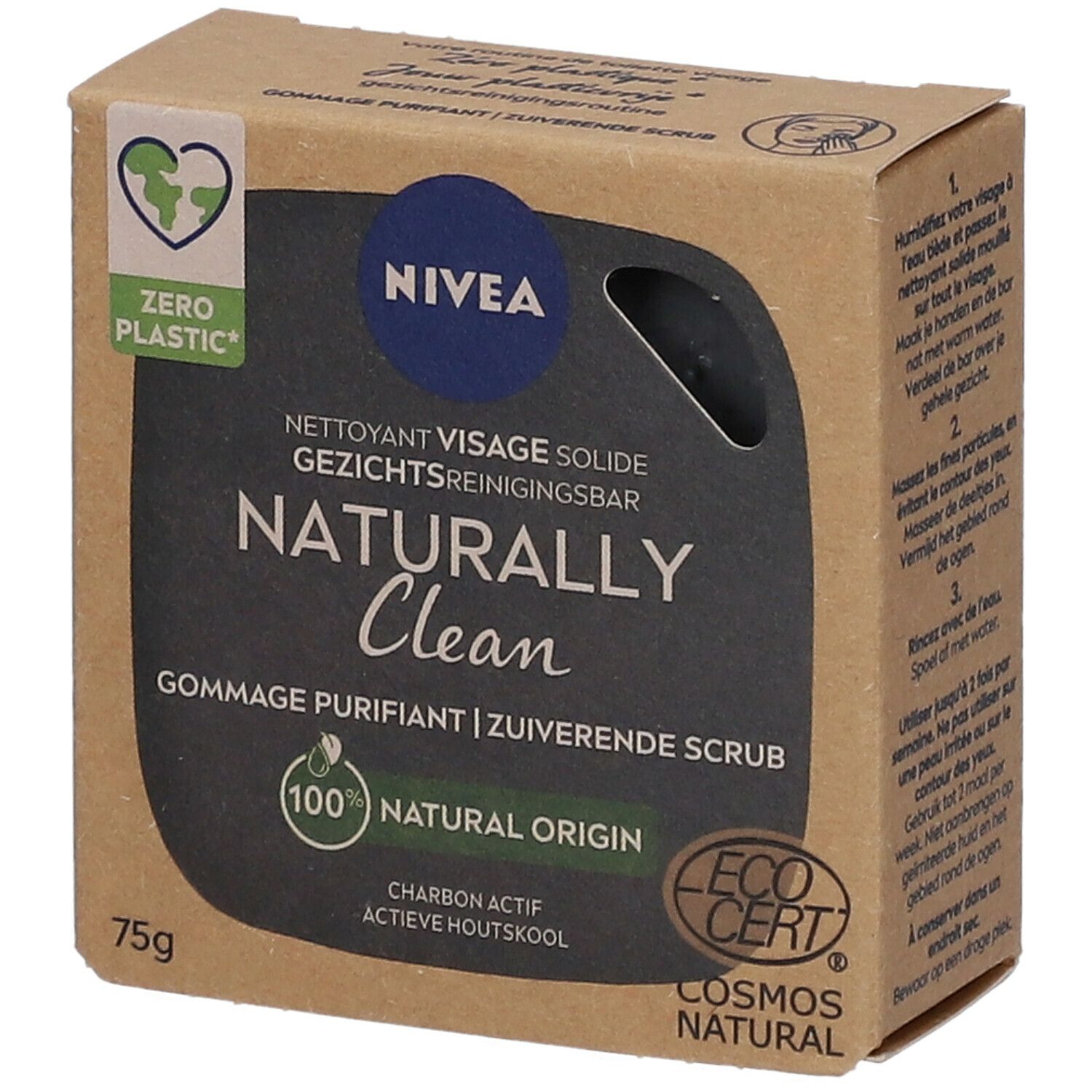 NIVEA NATURALLY CLEAN GOMMAGE SOLIDE VISAGE PURIFIANT