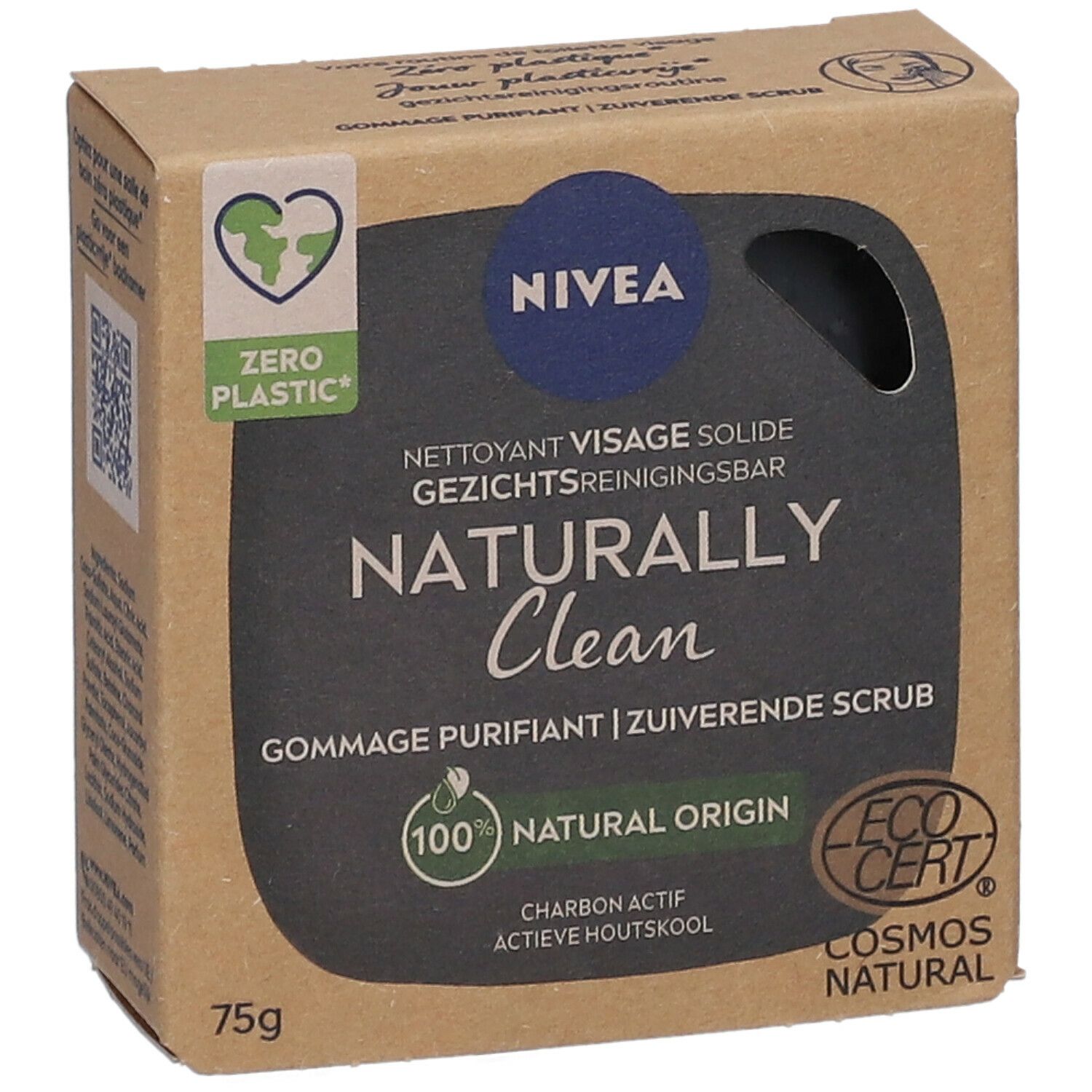 NIVEA NATURALLY CLEAN GOMMAGE SOLIDE VISAGE PURIFIANT