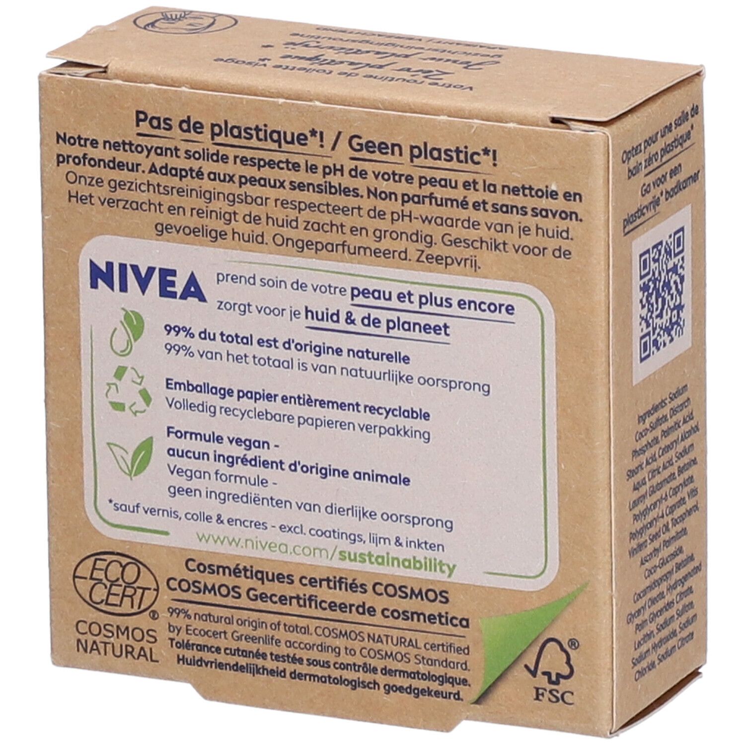 NIVEA NATURALLY CLEAN NETTOYANT VISAGE APAISANT