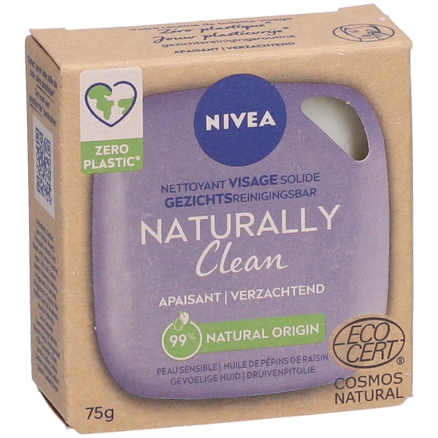 NIVEA NATURALLY CLEAN NETTOYANT VISAGE APAISANT