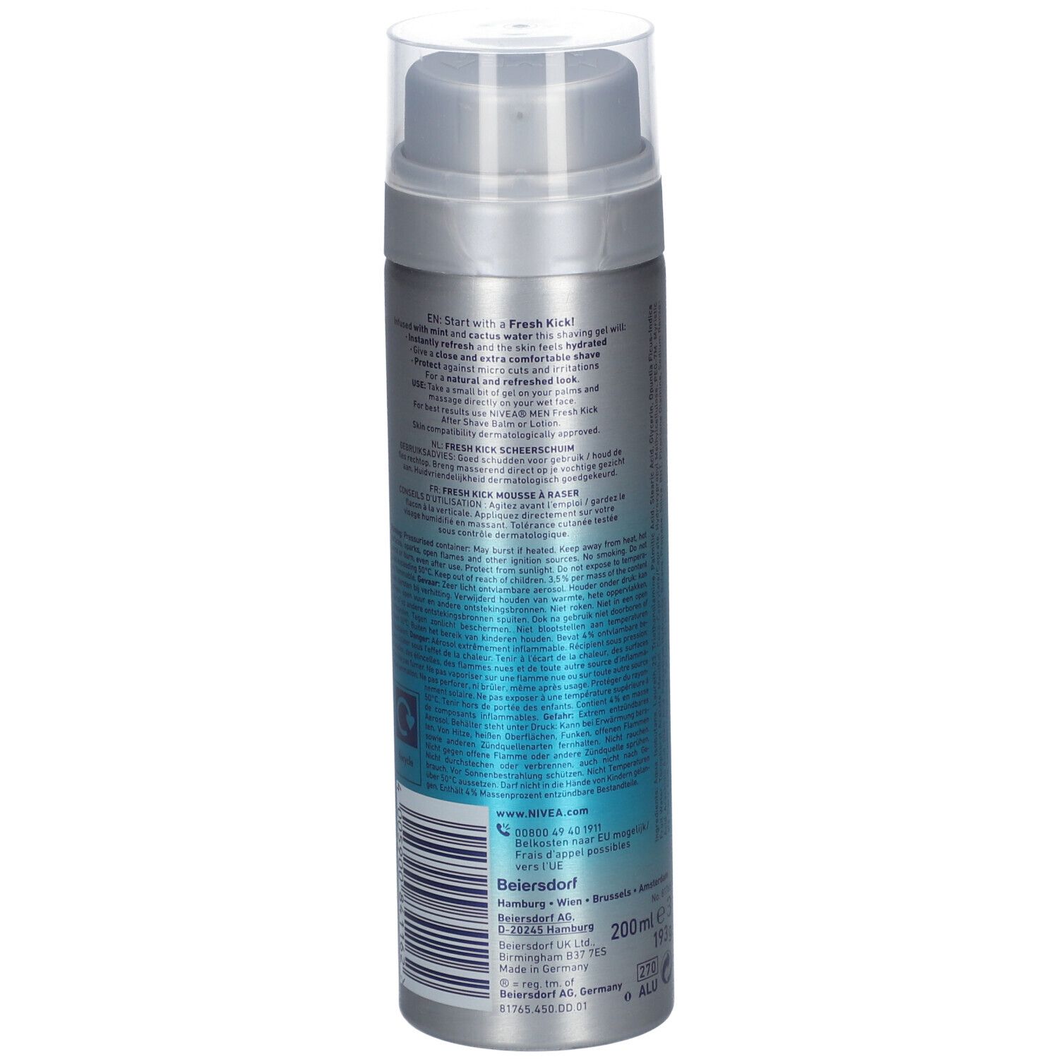NIVEA MEN MOUSSE À RASER FRESH KICK