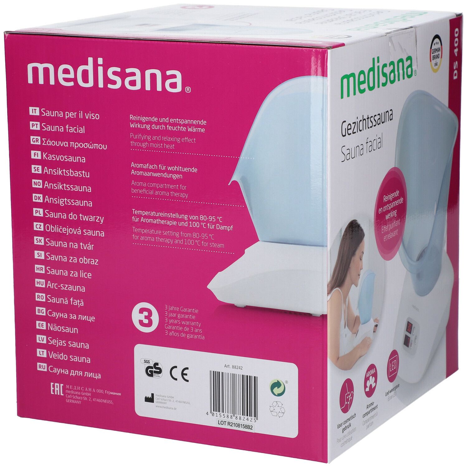 medisana® Sauna Facial DS400