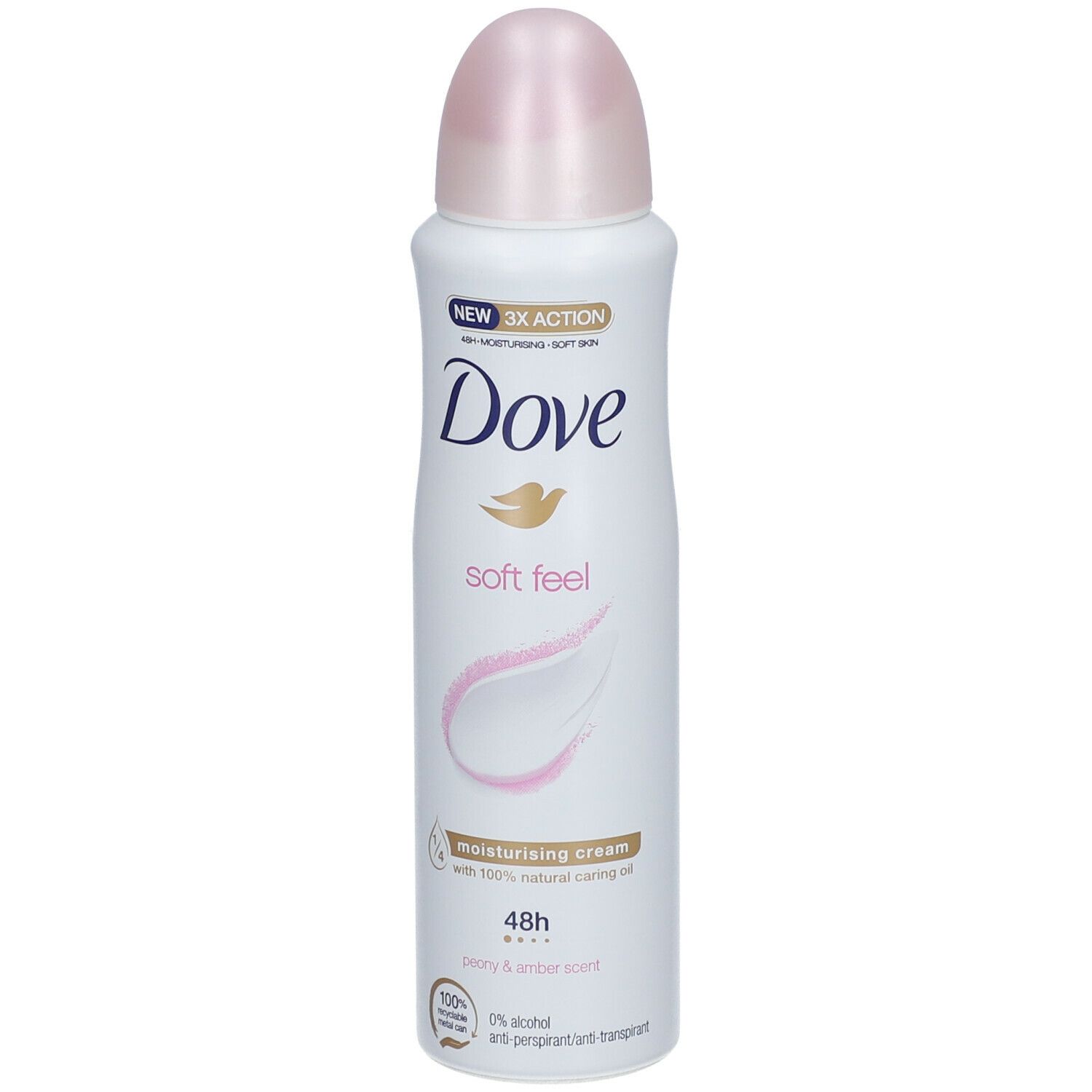 Dove Soft Feel Anti-Transpirant Déodorant Spray 48h Peony & Amber