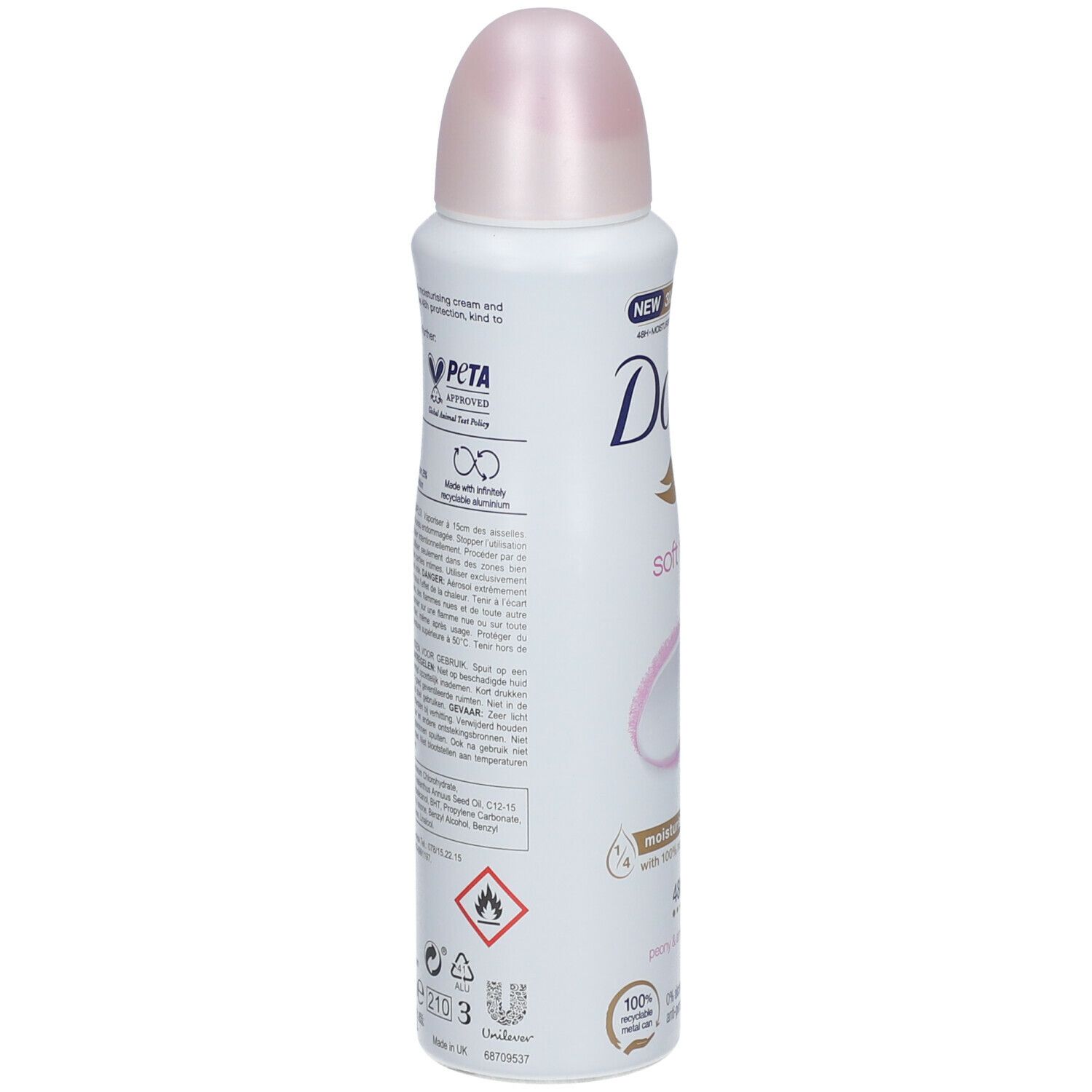 Dove Soft Feel Anti-Transpirant Déodorant Spray 48h Peony & Amber