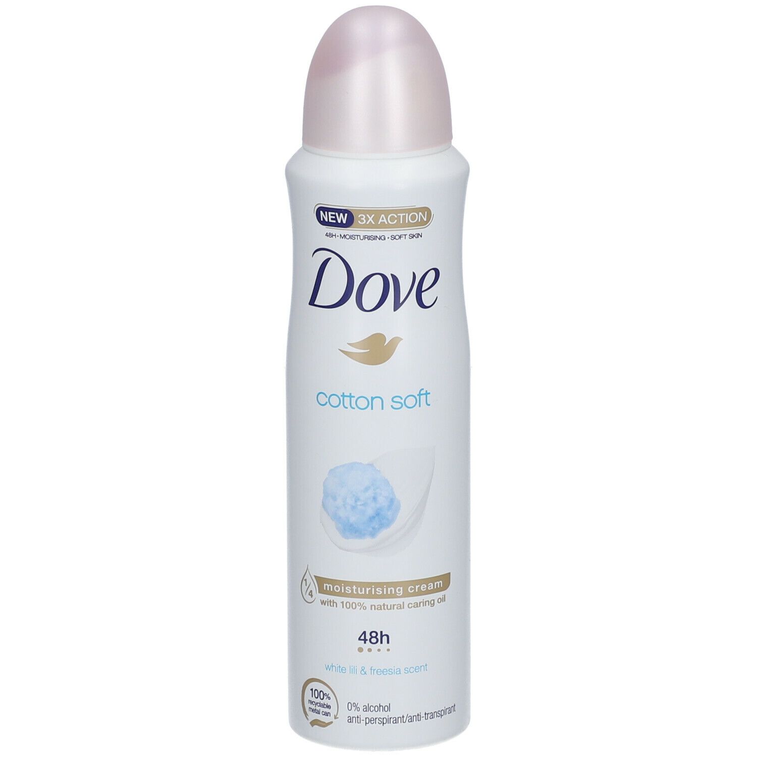 Dove Cotton Soft Anti-Transpirant Déodorant Spray 48h White Lili & Freesia