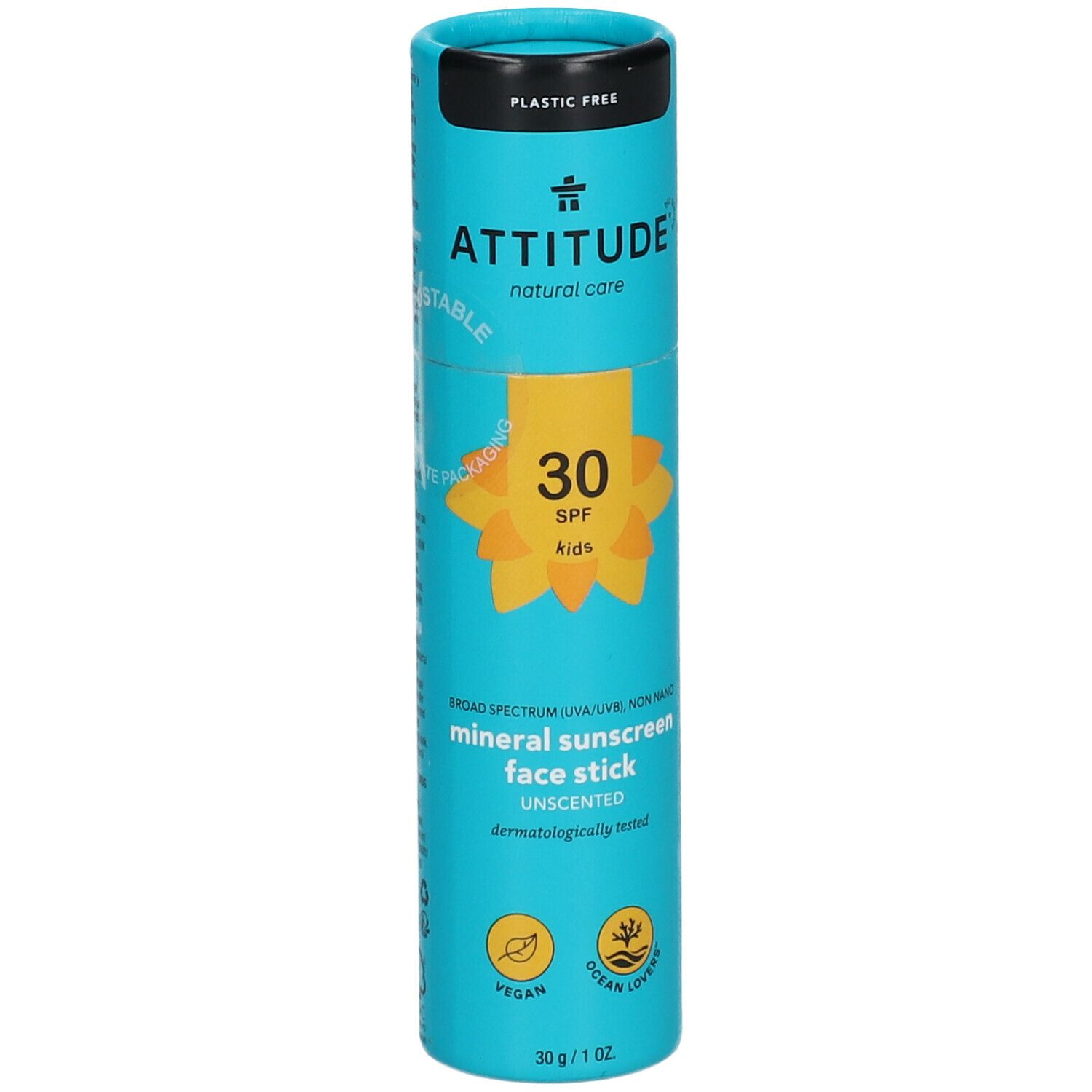 ATTITUDE Bâton solaire minéral visage pour enfants FPS 30