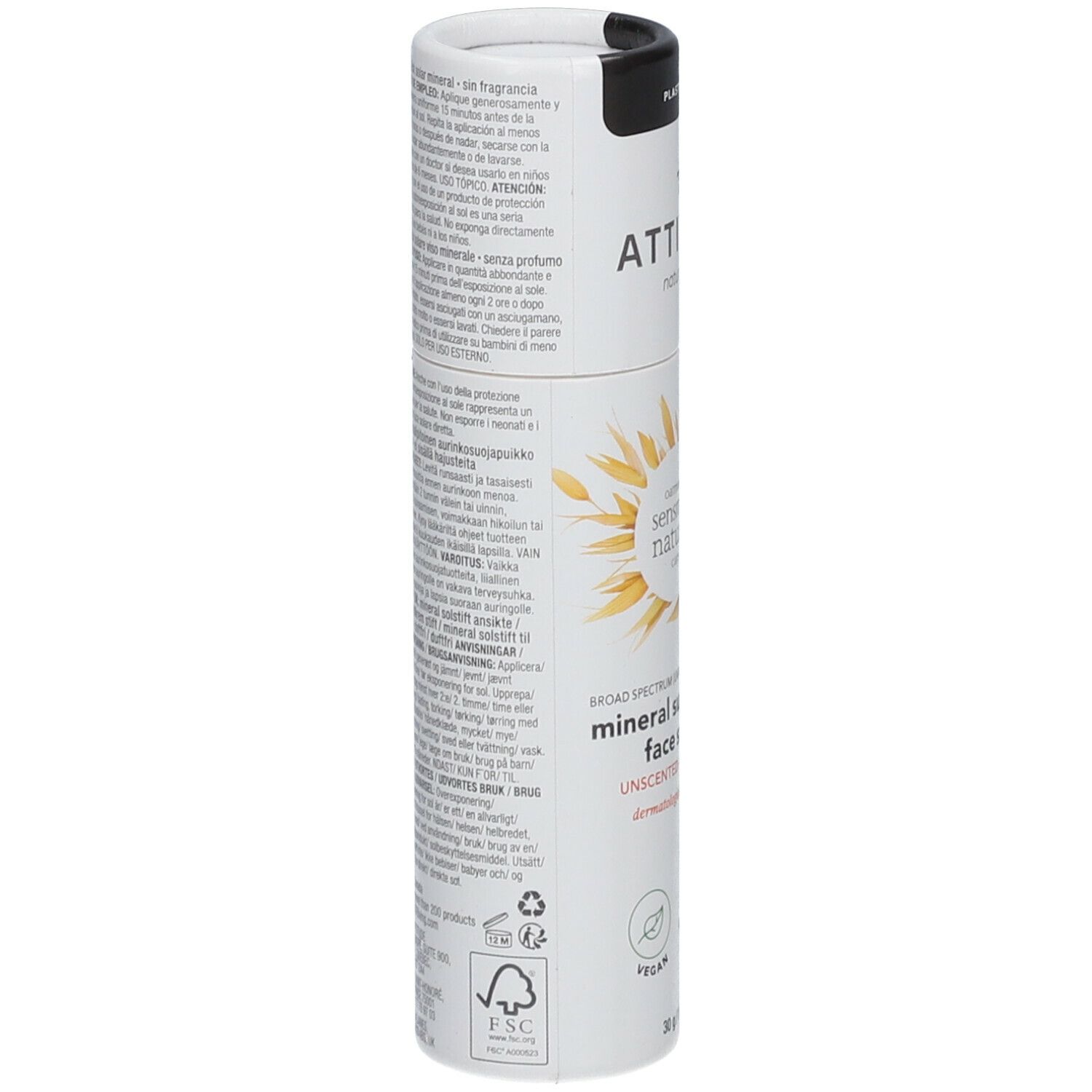 ATTITUDE Sensitive Natural Care écran solaire minéral pour le visage SPF30