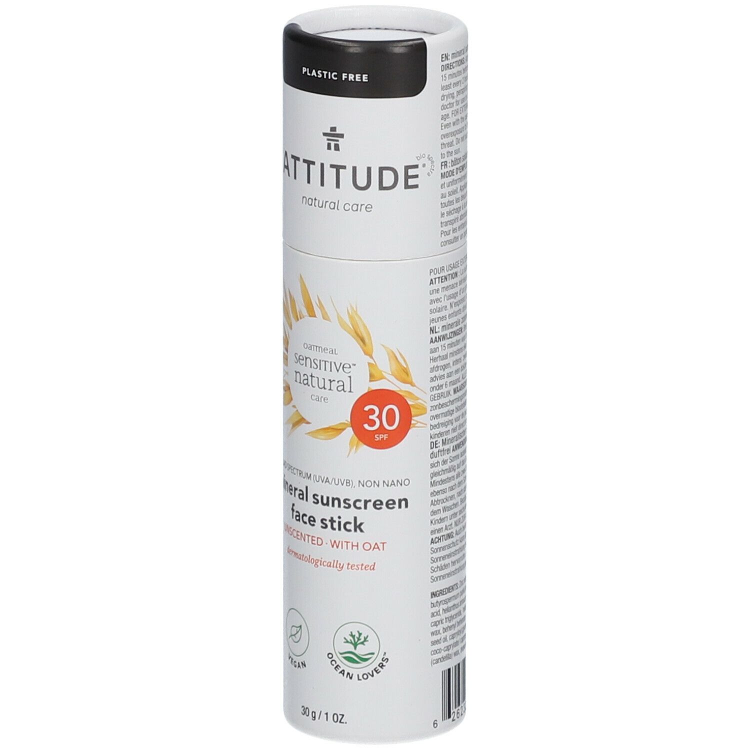 ATTITUDE Sensitive Natural Care écran solaire minéral pour le visage SPF30