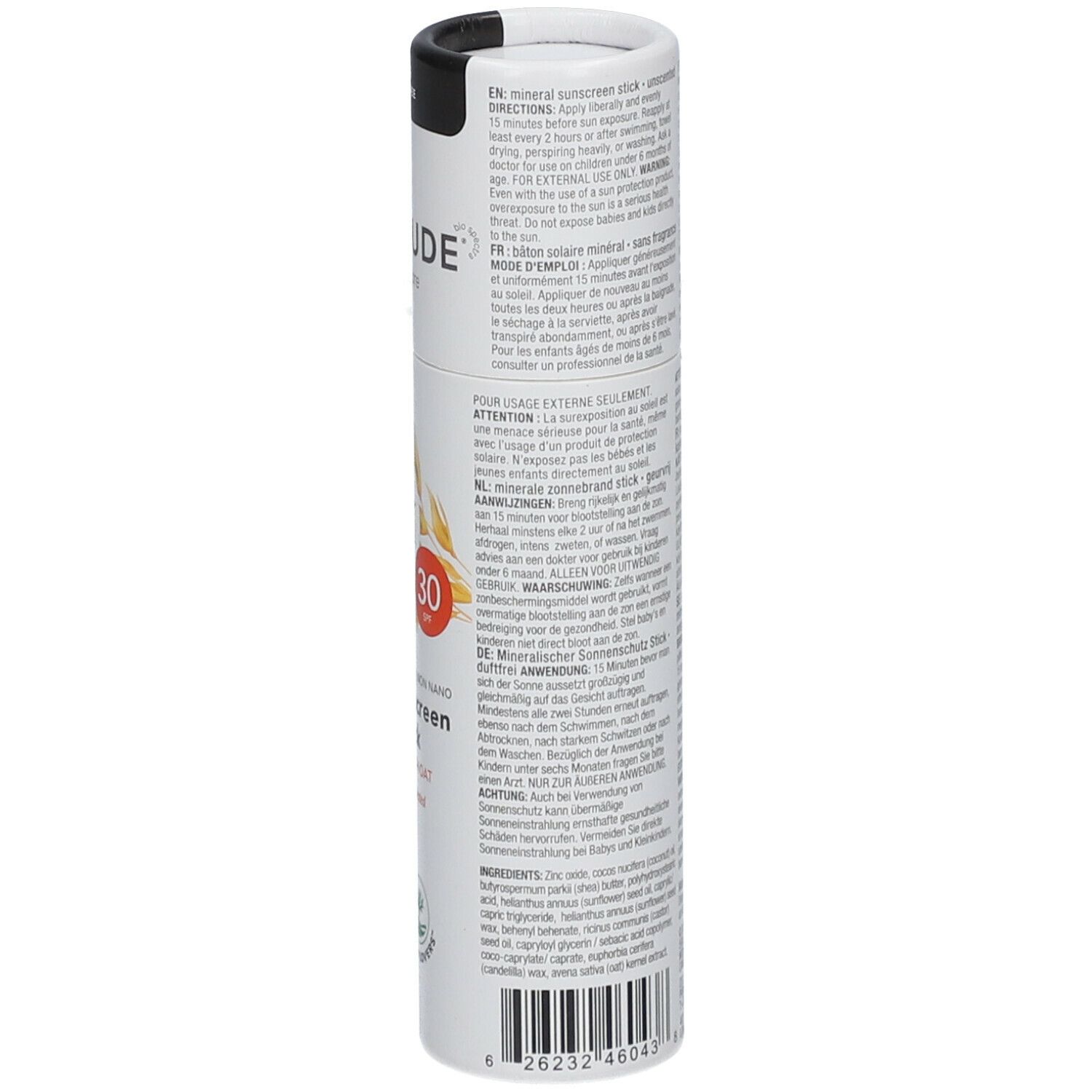 ATTITUDE Sensitive Natural Care écran solaire minéral pour le visage SPF30