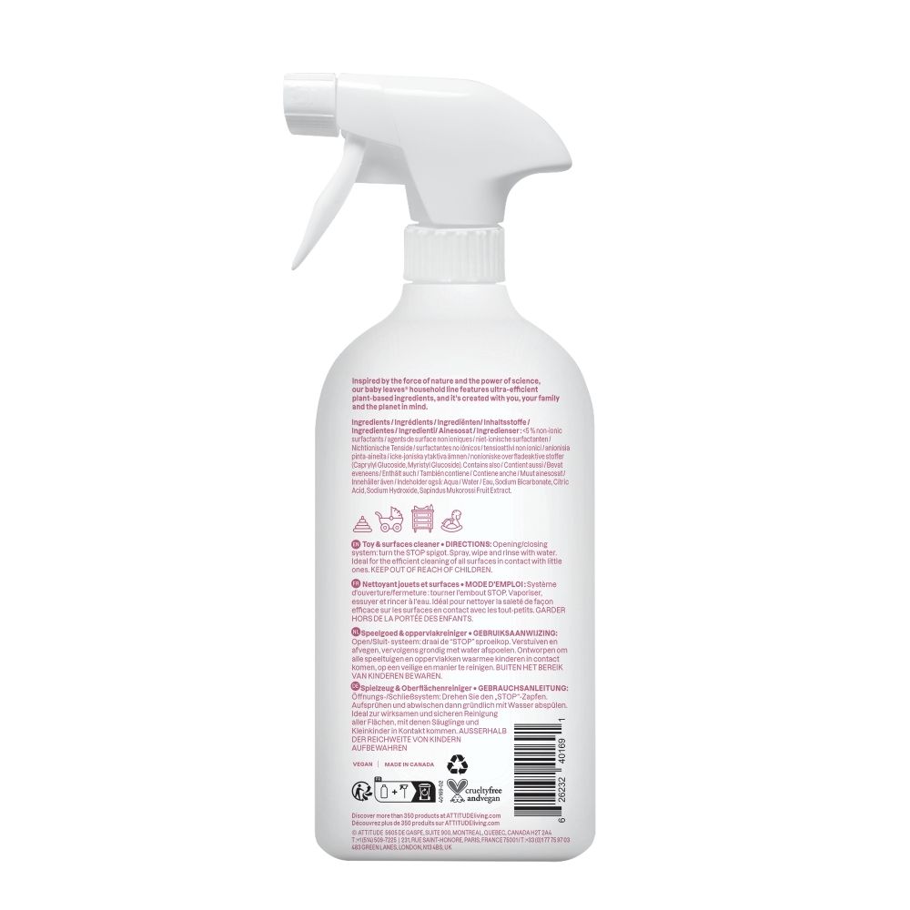 ATTITUDE Nettoyant jouets et surfaces