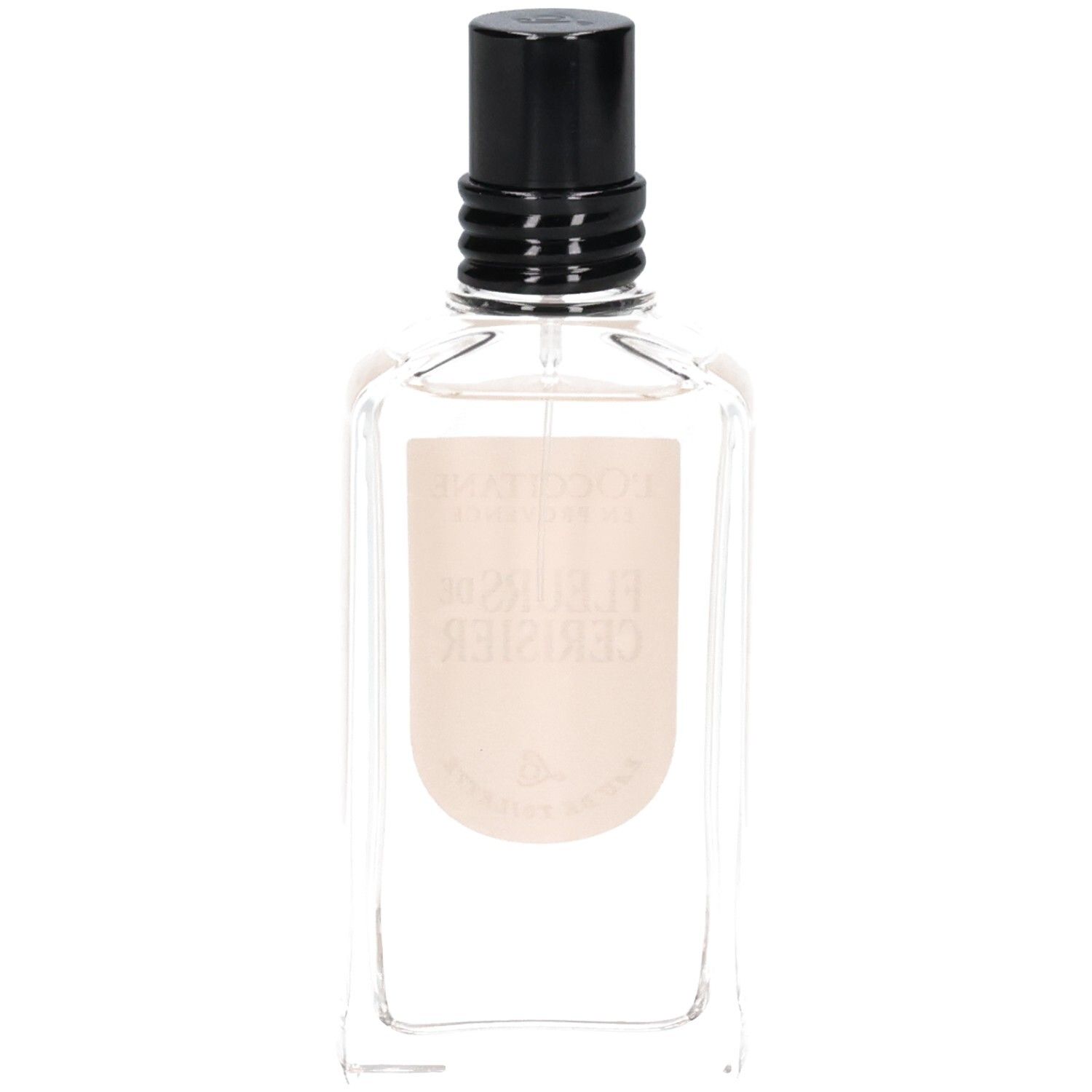 Arrière du flacon L'OCCITANE Eau de Toilette avec étiquette.