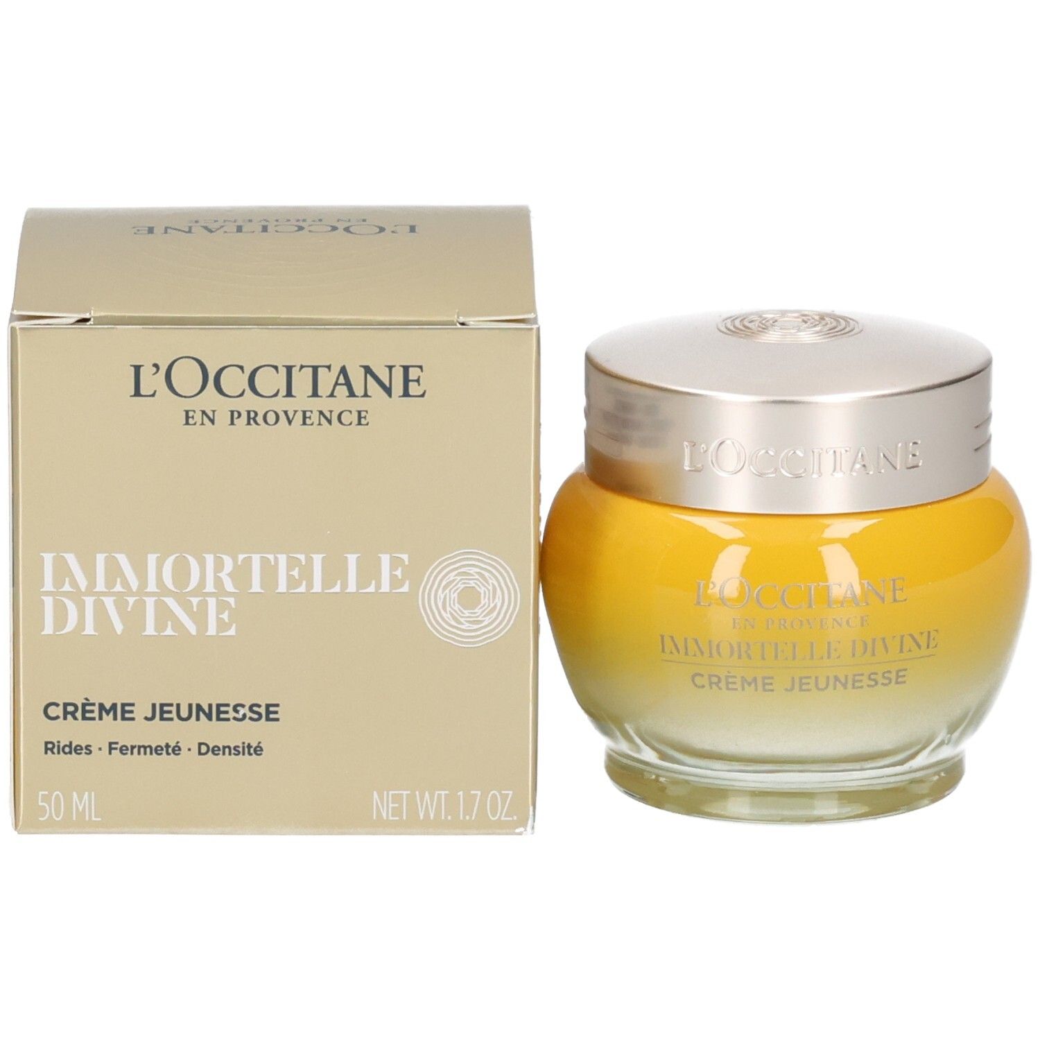 L'OCCITANE Immortelle Divine Crème Jeunesse avec boîte. 50 ml.