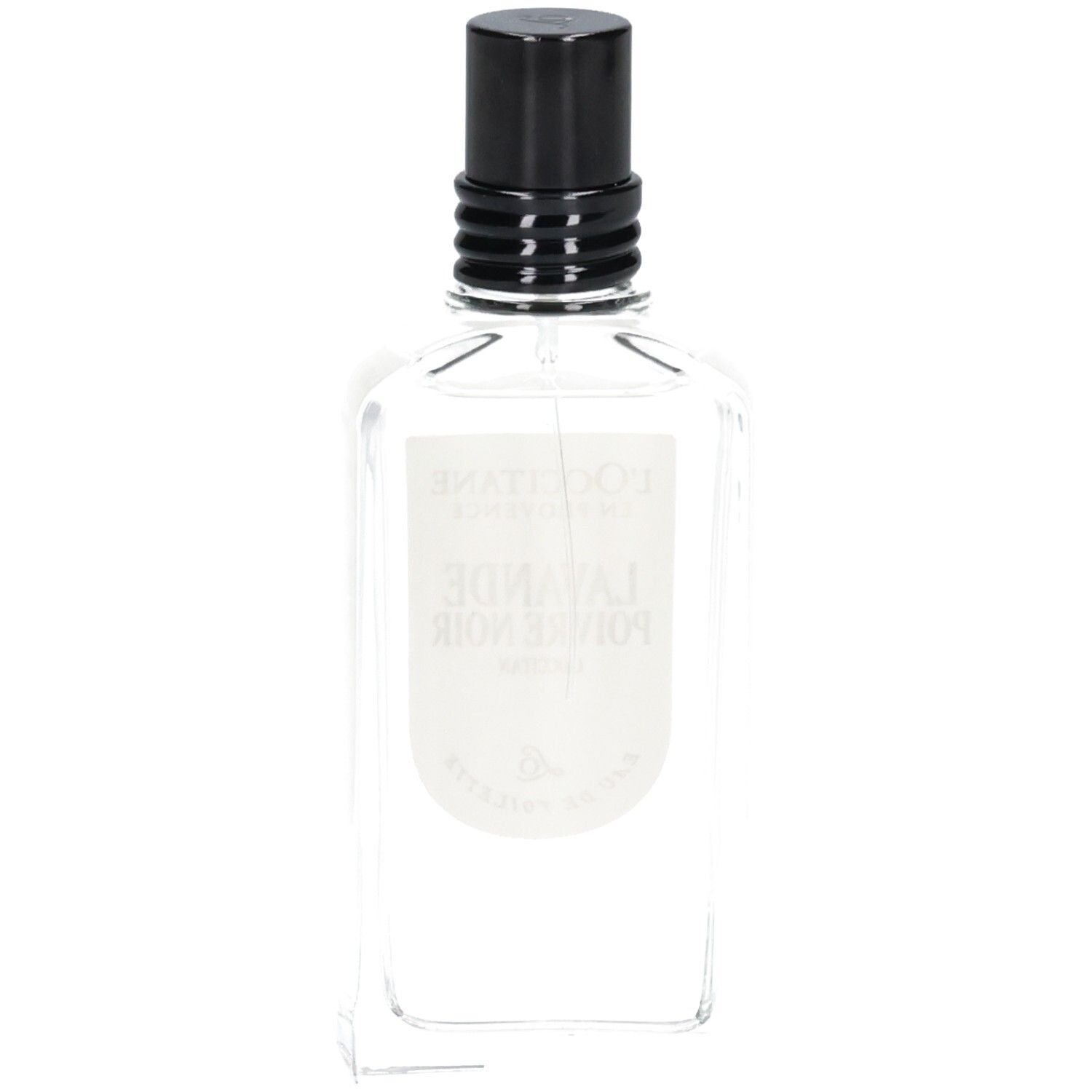 Vue arrière du flacon L'OCCITANE Eau de Toilette Lavande Poivre Noir.