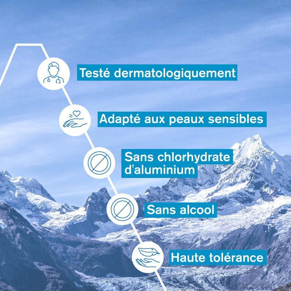 Déodorant Uriage Frâicheur : Testé dermatologiquement, adapté peaux sensibles, sans alcool.