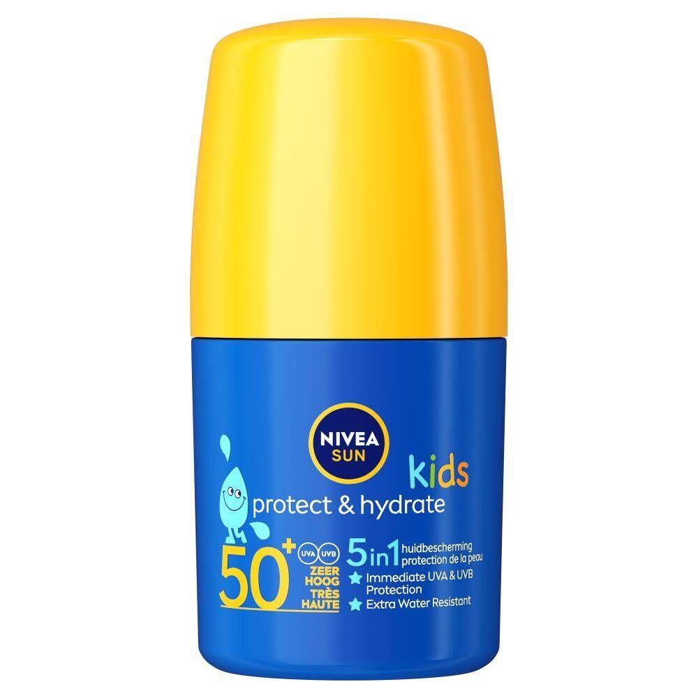 NIVEA Sun Kids Protect & Hydrate 5 en 1 Protection solaire SPF50+ Roll-on