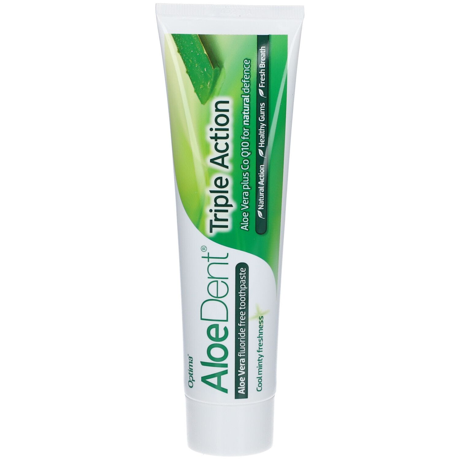 AloeDent Dentifrice Triple Action Aloe Vera Sans Fluor Fraîcheur Menthe ...