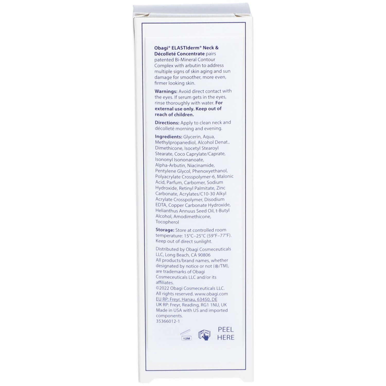 ELASTIderm® Concentré pour le décolleté et le cou