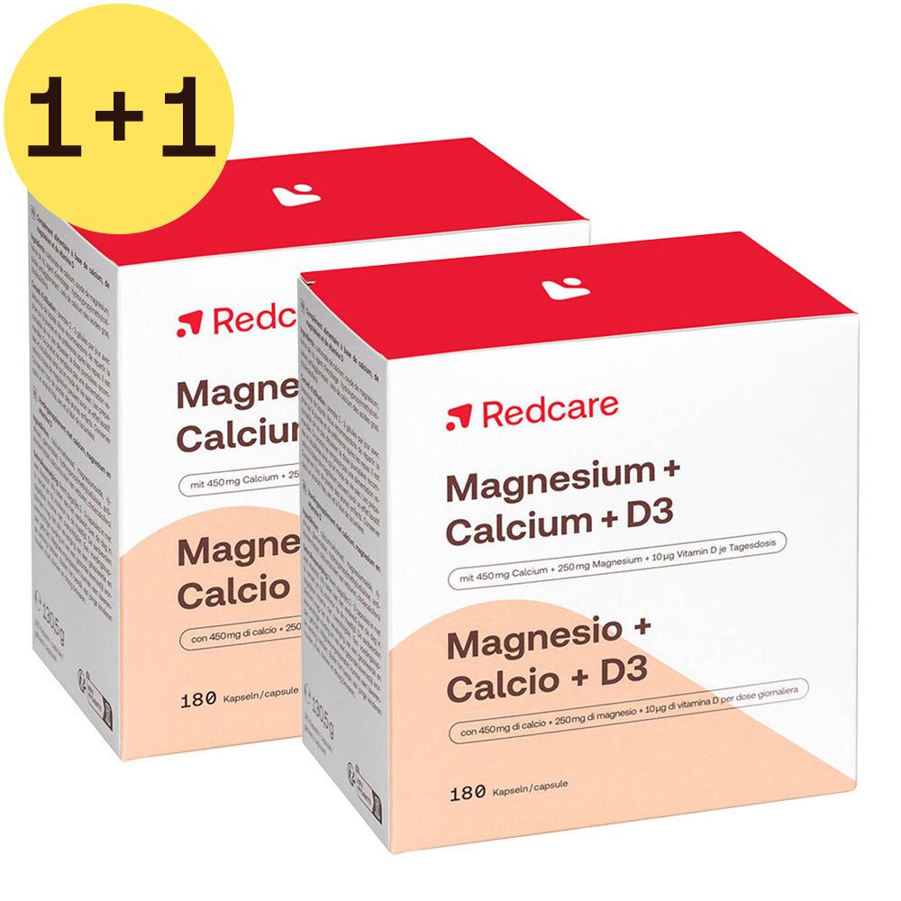 Redcare Magnésium + Calcium + D3