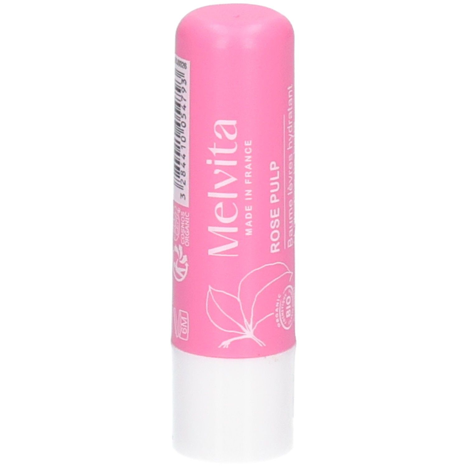 Baume à lèvres hydratant Rose Pulp Melvita, rose.
