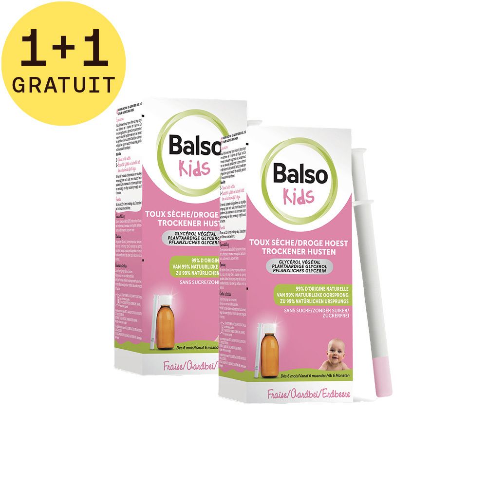 Balso® Kids Sirop Toux Sèche Sans Sucres