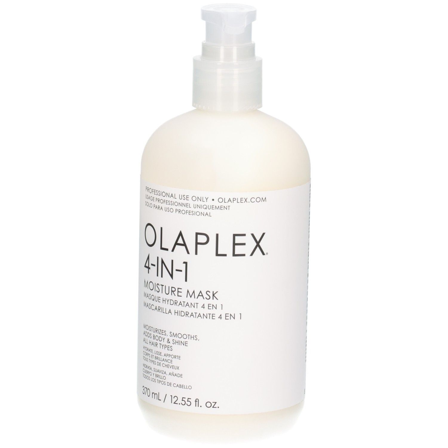 Masque hydratant Olaplex 4-IN-1 avec pompe, 370 ml.