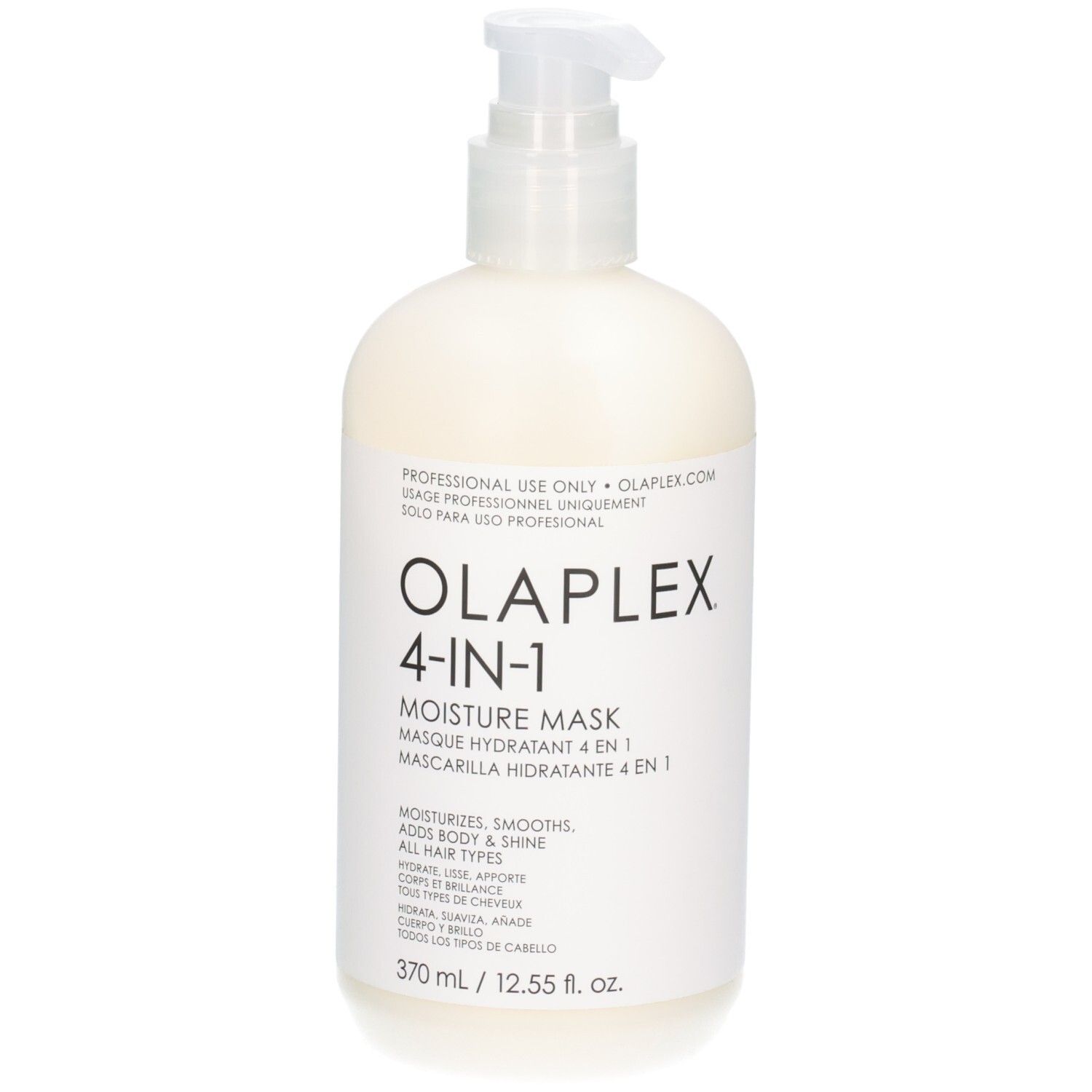 Masque hydratant Olaplex 4-IN-1 avec pompe, 370 ml.