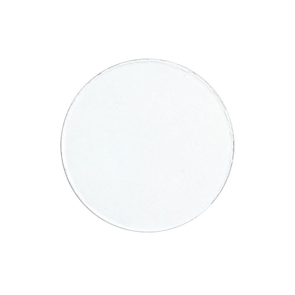 Recharge de poudre ronde et transparente. Forme claire et transparente.